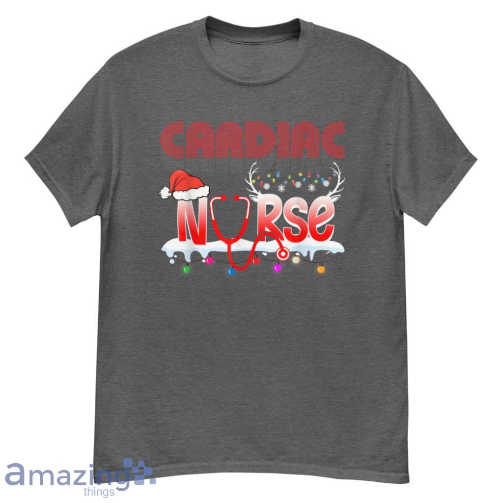 Cardiac Nurse Pine Tree Xmas Ornament Sweater Christmas Shirt - G500 Men’s Classic T-Shirt-1