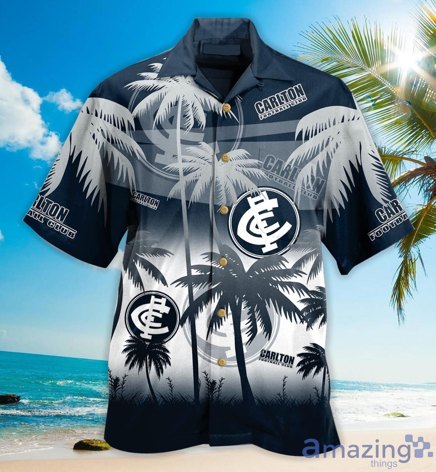 Carlton Football Club Hawaiian Shirt For Fans Product Photo 1