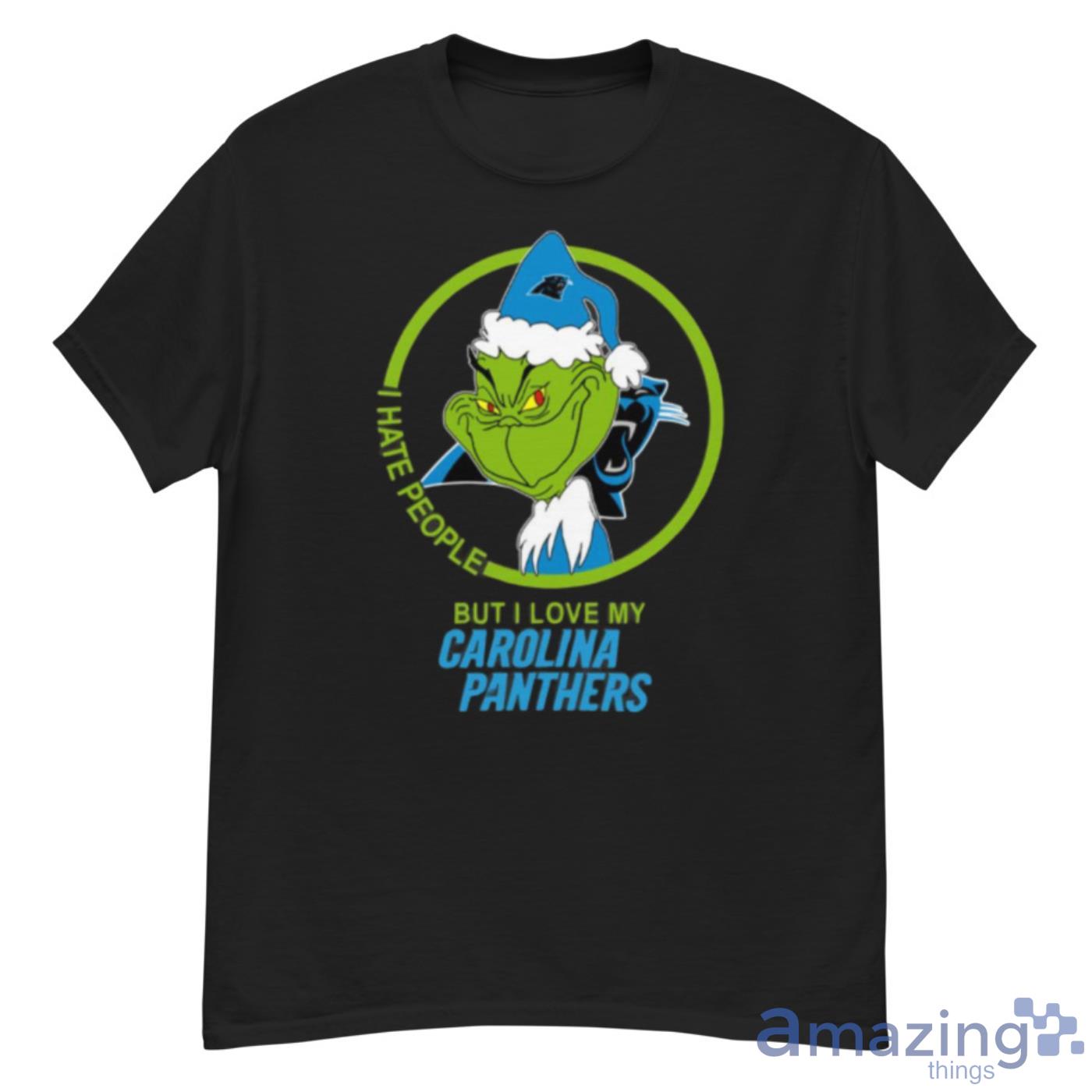 Christmas Gift NFL Carolina Panthers Cute 12 Grinch Face Xmas Day