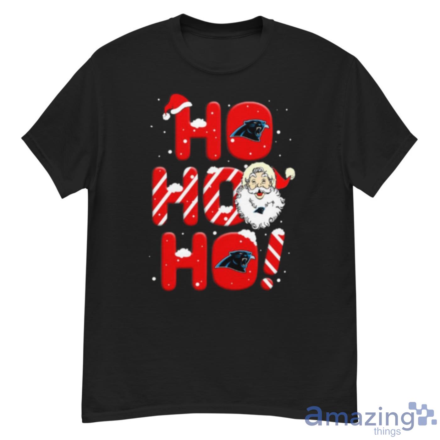 Carolina Panthers NFL Football Ho Ho Ho Santa Claus Merry Christmas Shirt - G500 Men’s Classic T-Shirt