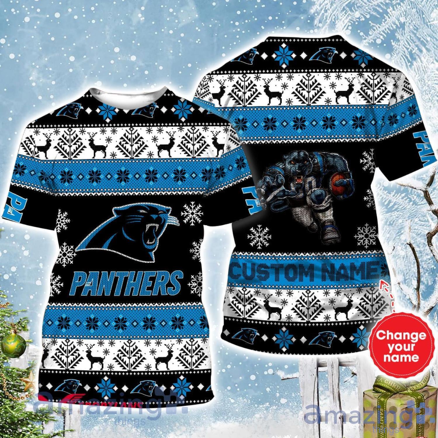 Carolina Panthers NFL Custom Name And Number All Over Print 3D