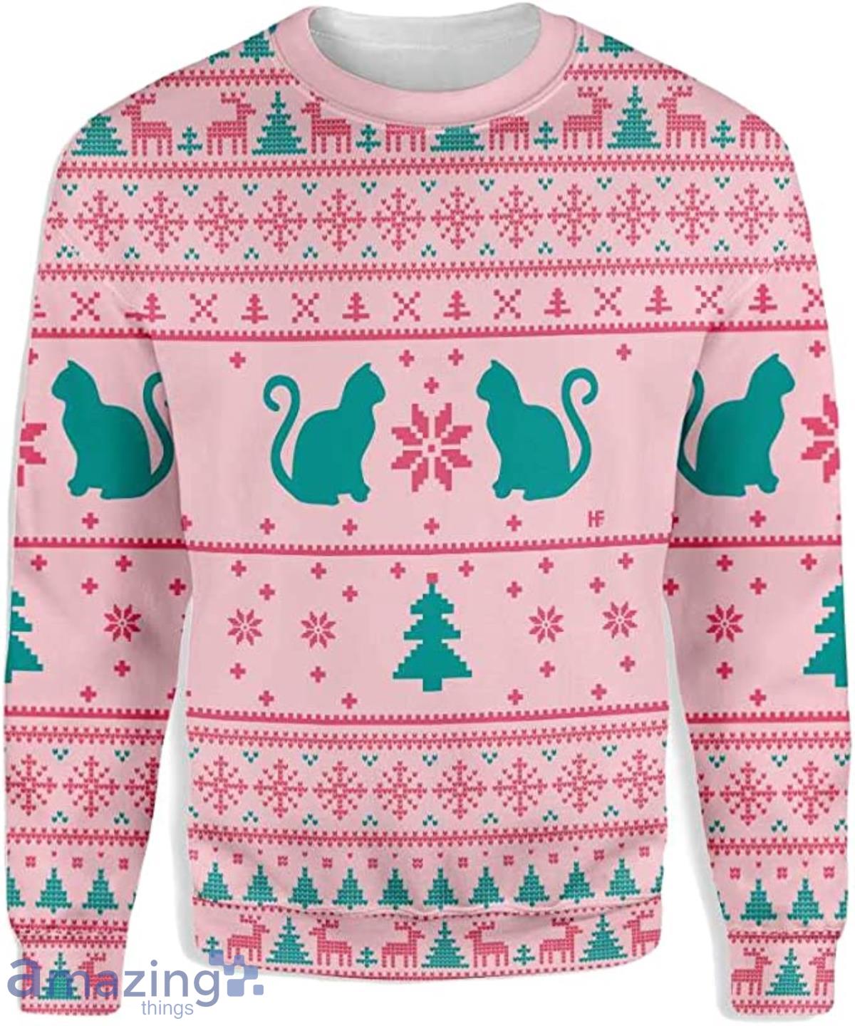 Cats Love Christmas Ugly Christmas Sweater Product Photo 1