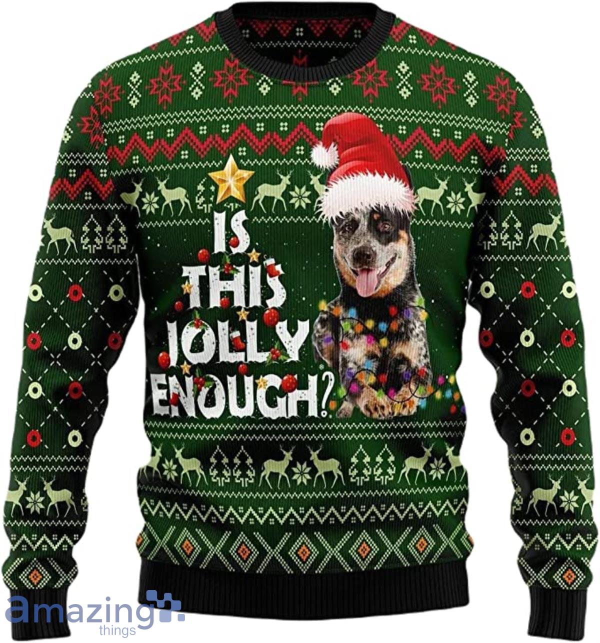 Cattle Dog Ugly Christmas Sweater Product Photo 1