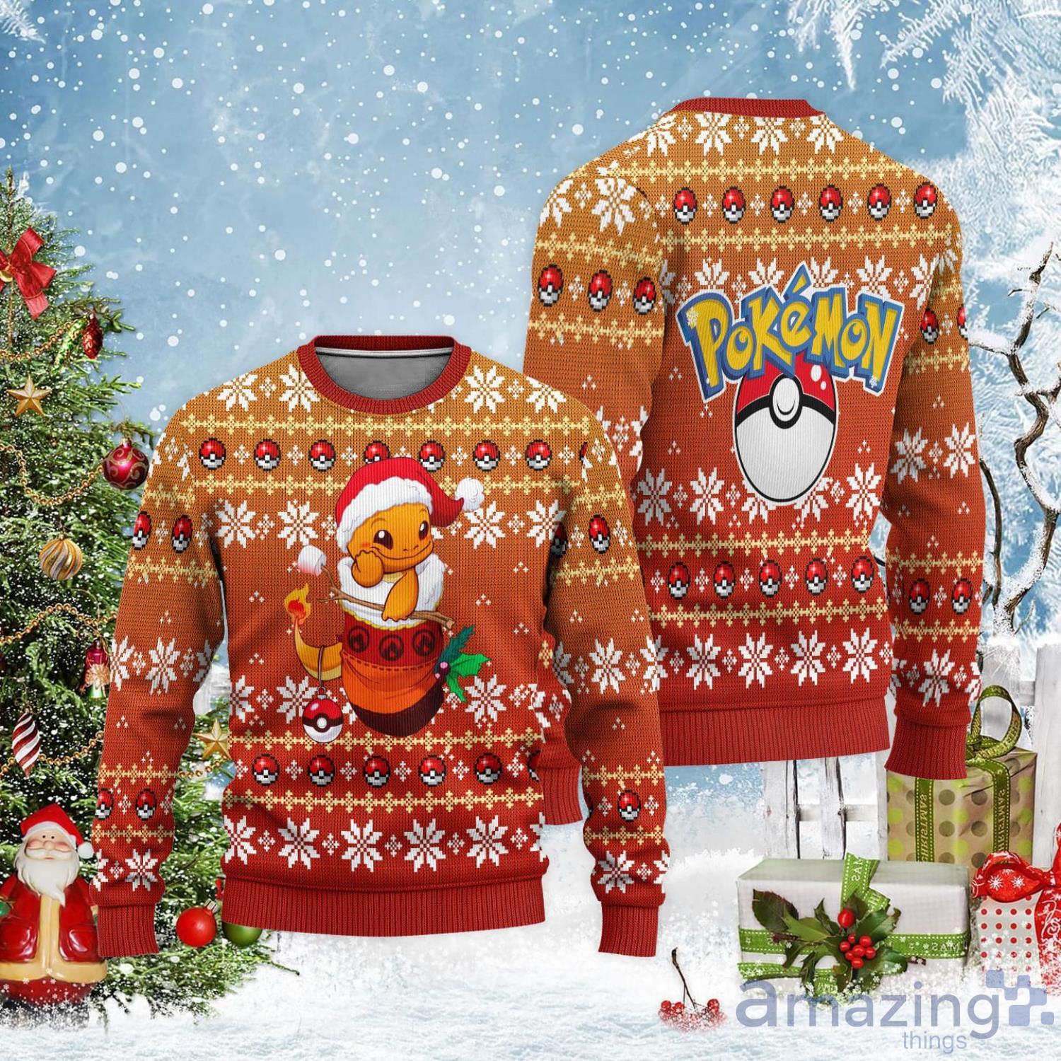 Charizard Fans Pokemon Custom Ugly Christmas Sweater Product Photo 1