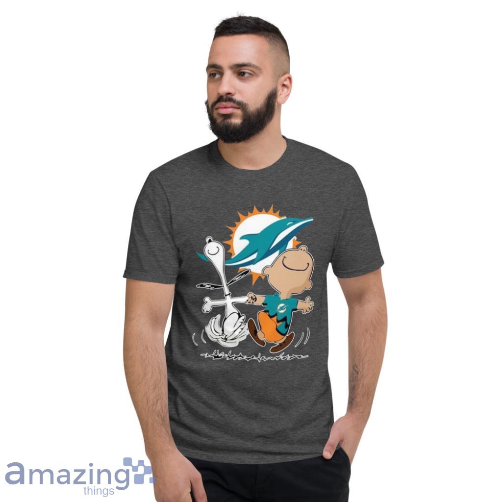 A Happy Christmas With Miami Dolphins Snoopy T-Shirt - T-shirts Low Price