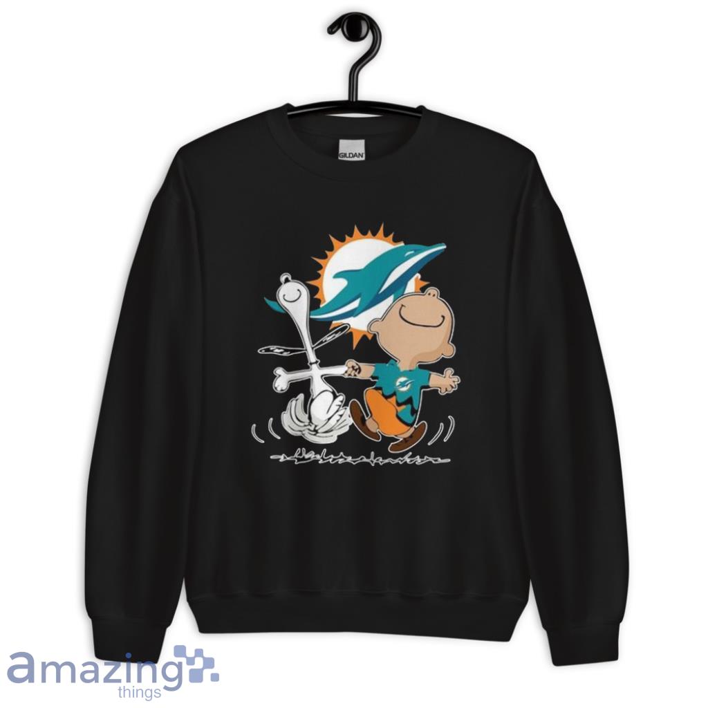 Miami Dolphins Peanuts Snoopy Charlie Brown And Woodstock Shirt