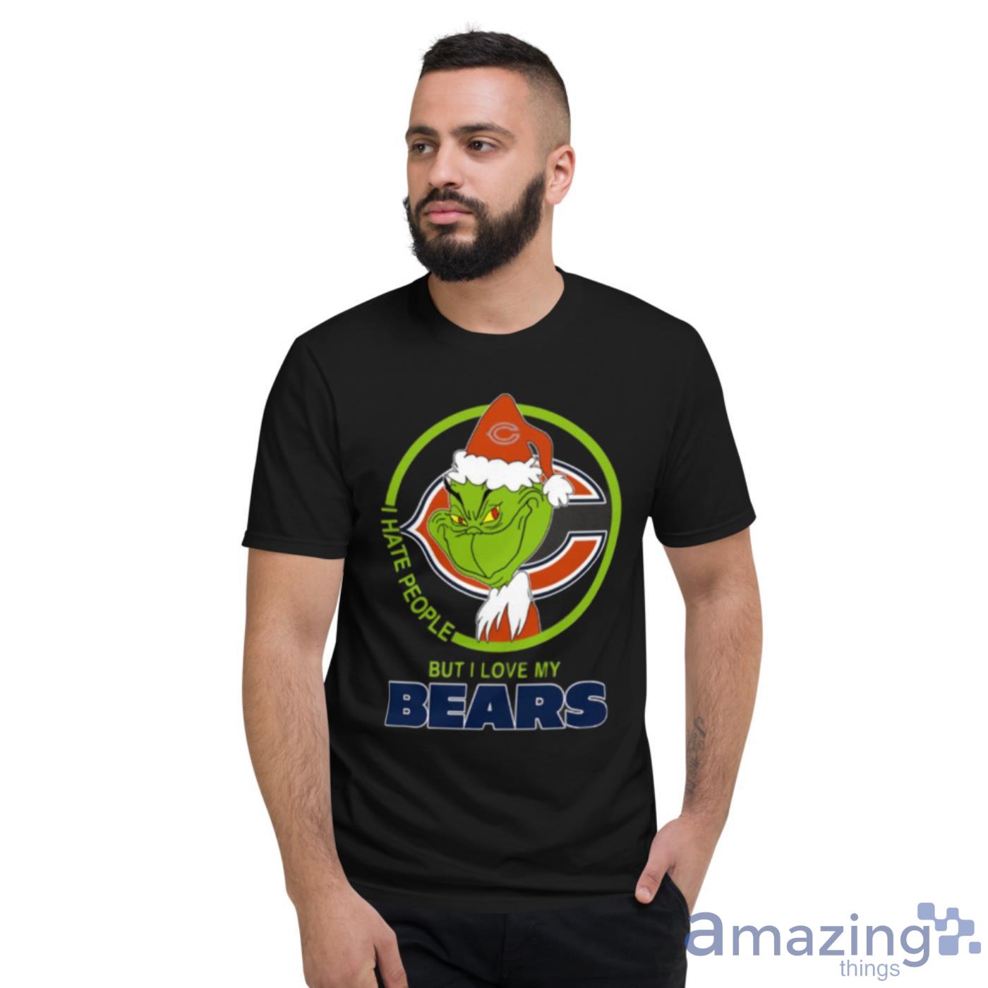 Personalized Funny Christmas The Grinch Chicago Bears NFL I Hate Morning  People Shirt Gifts Unisex Polo Shirt - T-shirts Low Price