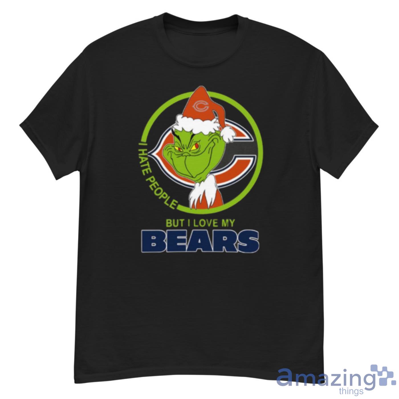 The Grinch Chicago Bears NFL I Hate Morning People Christmas Gift