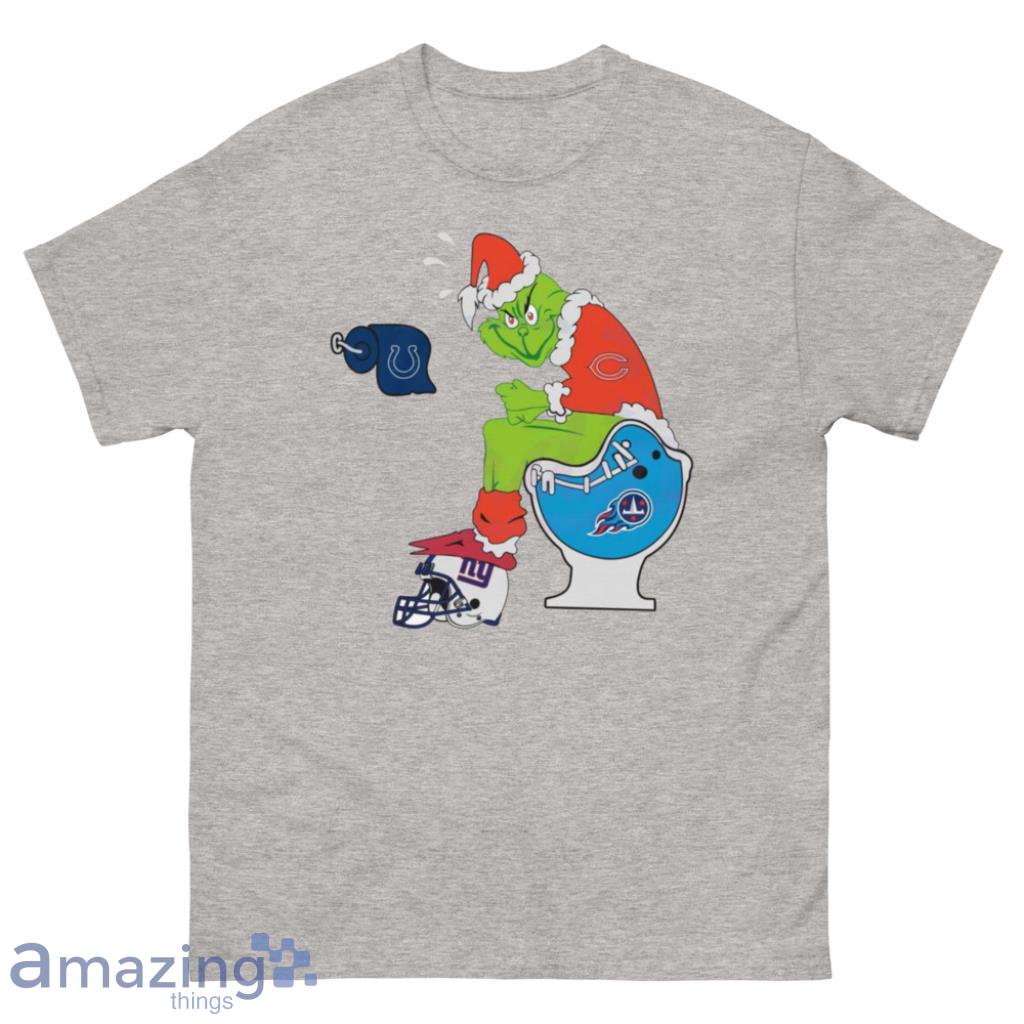 Chicago Bears NFL Santa Grinch Toilet Football Team Christmas Shirt