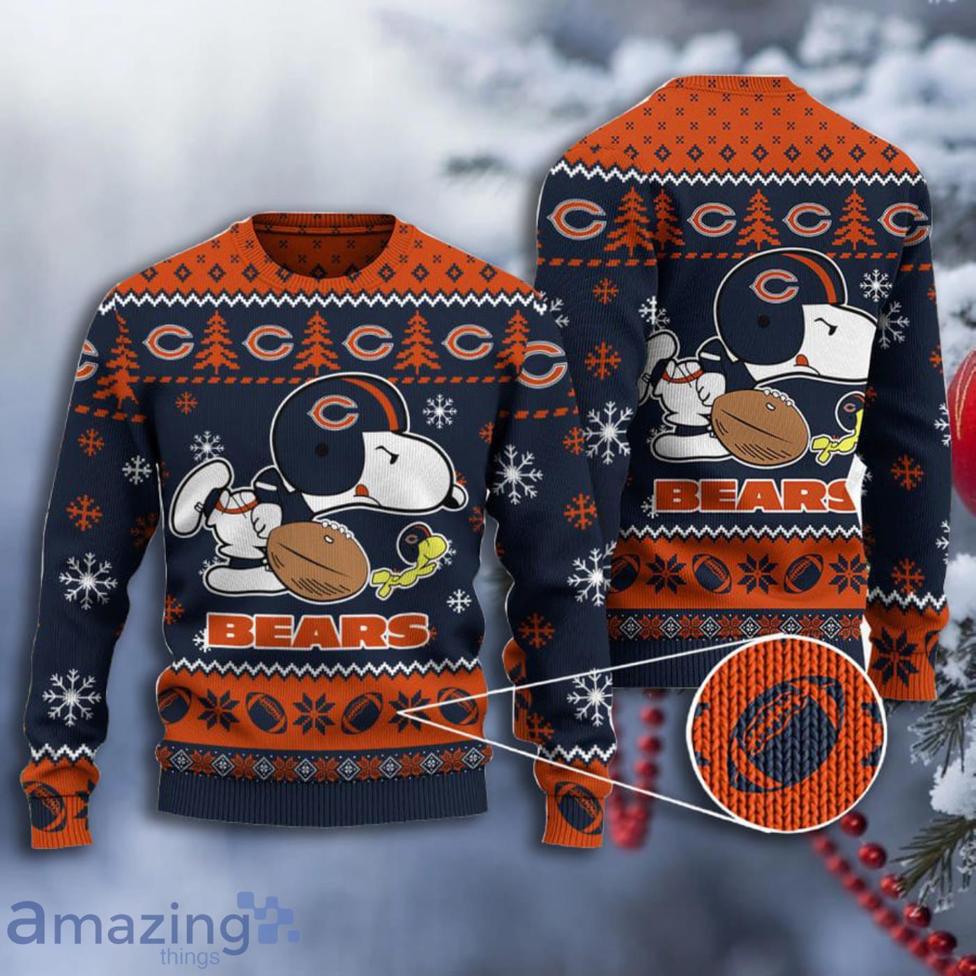 3D Print Chicago Bears Sweater NFL Football Fans Ugly Christmas