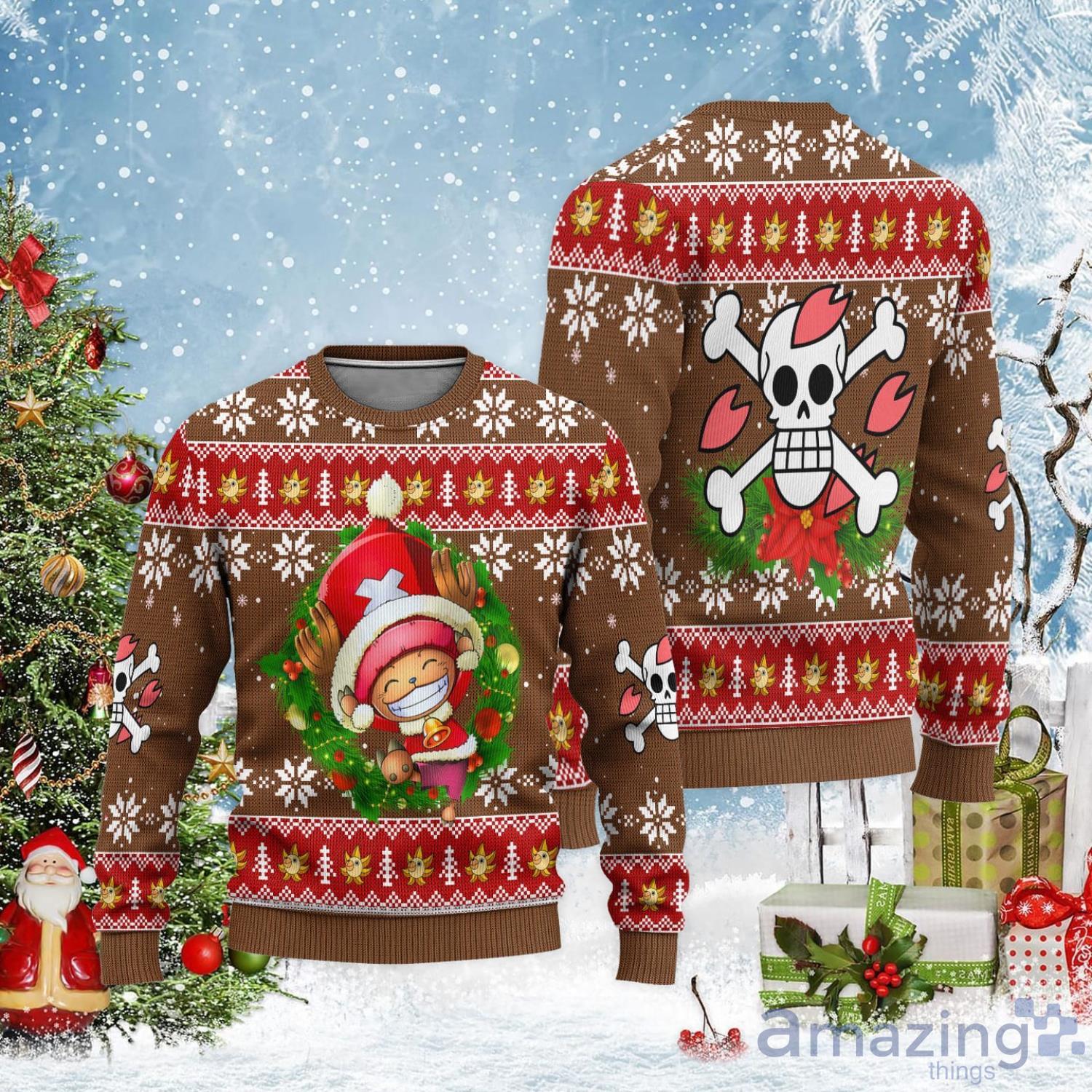 Merry Christmas One Piece Chibi Tree shirt, hoodie, sweater, long sleeve  and tank top