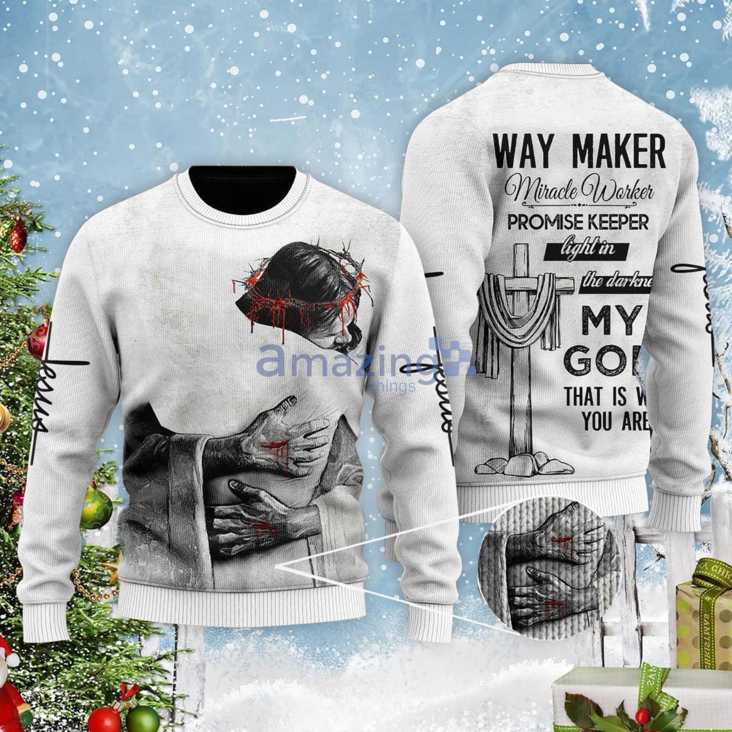 Christian Jesus Easter My God That Is Who You Are Ugly Christmas Sweater image Christian Jesus Easter My God That Is Who You Are Ugly Christmas Sweater Product Photo 2