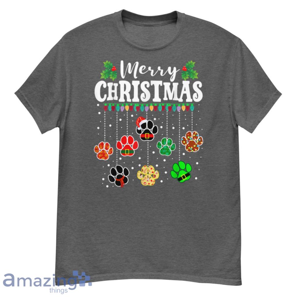 paw print christmas shirt