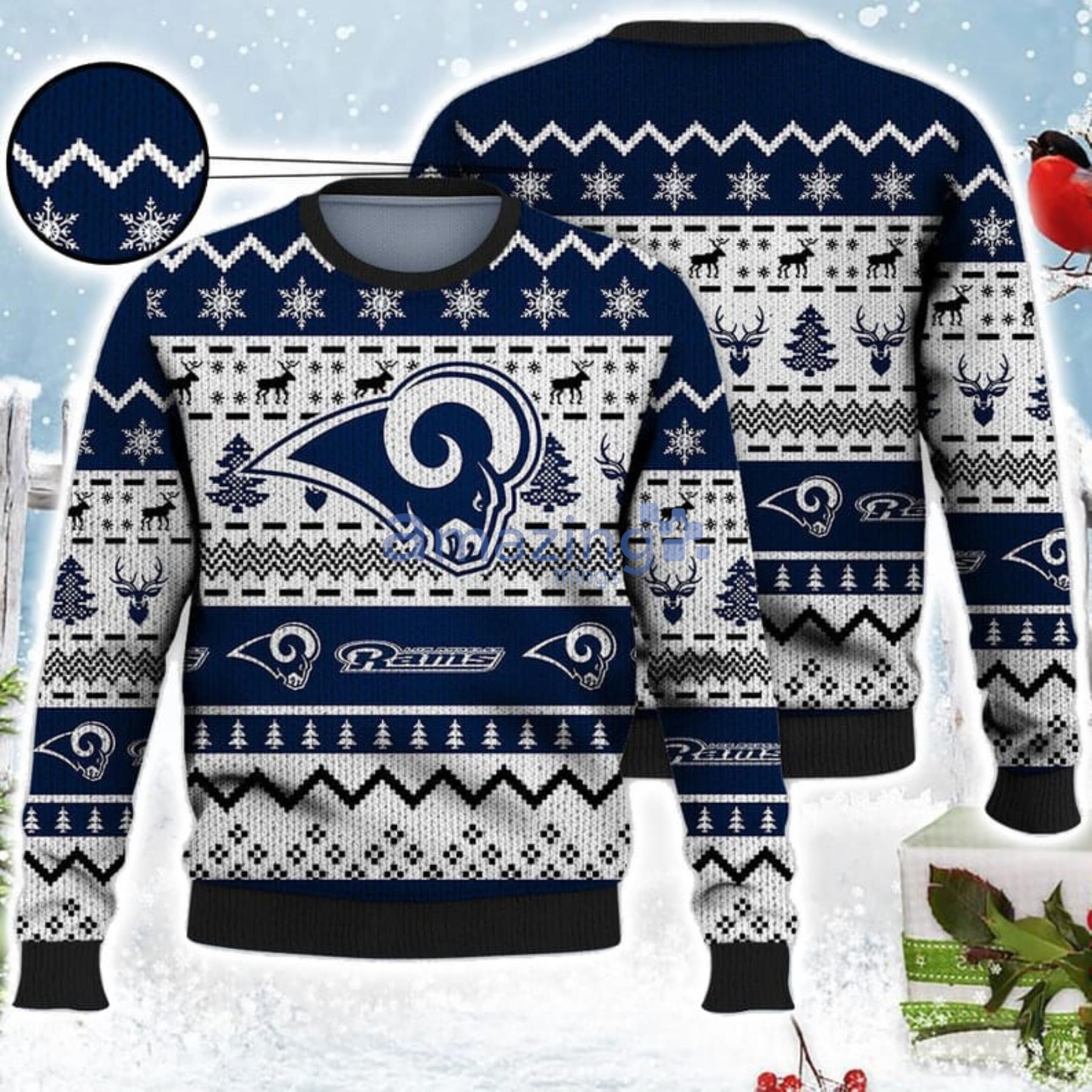 Los Angeles Rams Custom Ugly Christmas Sweater - EmonShop - Tagotee