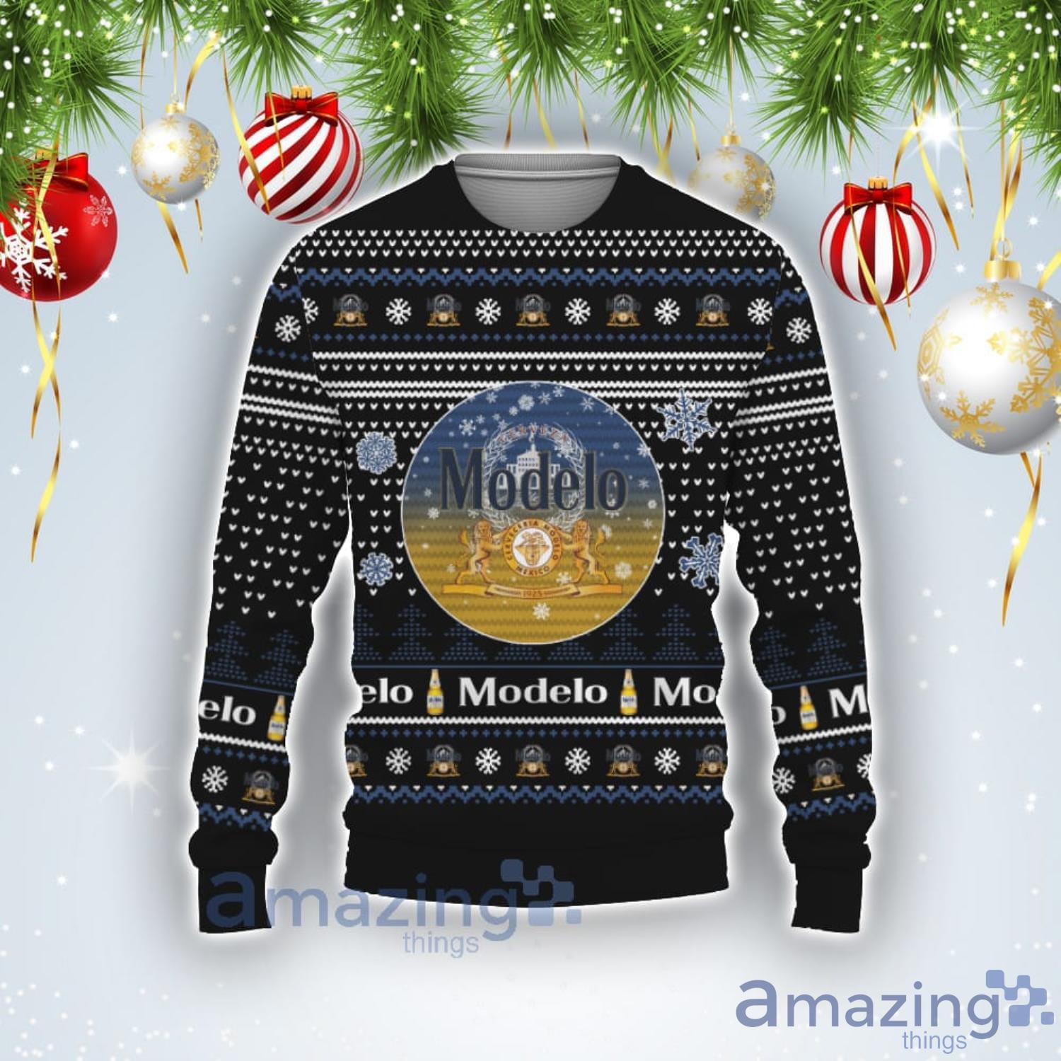 Christmas Gift Modelo Beers Ugly Christmas Sweater