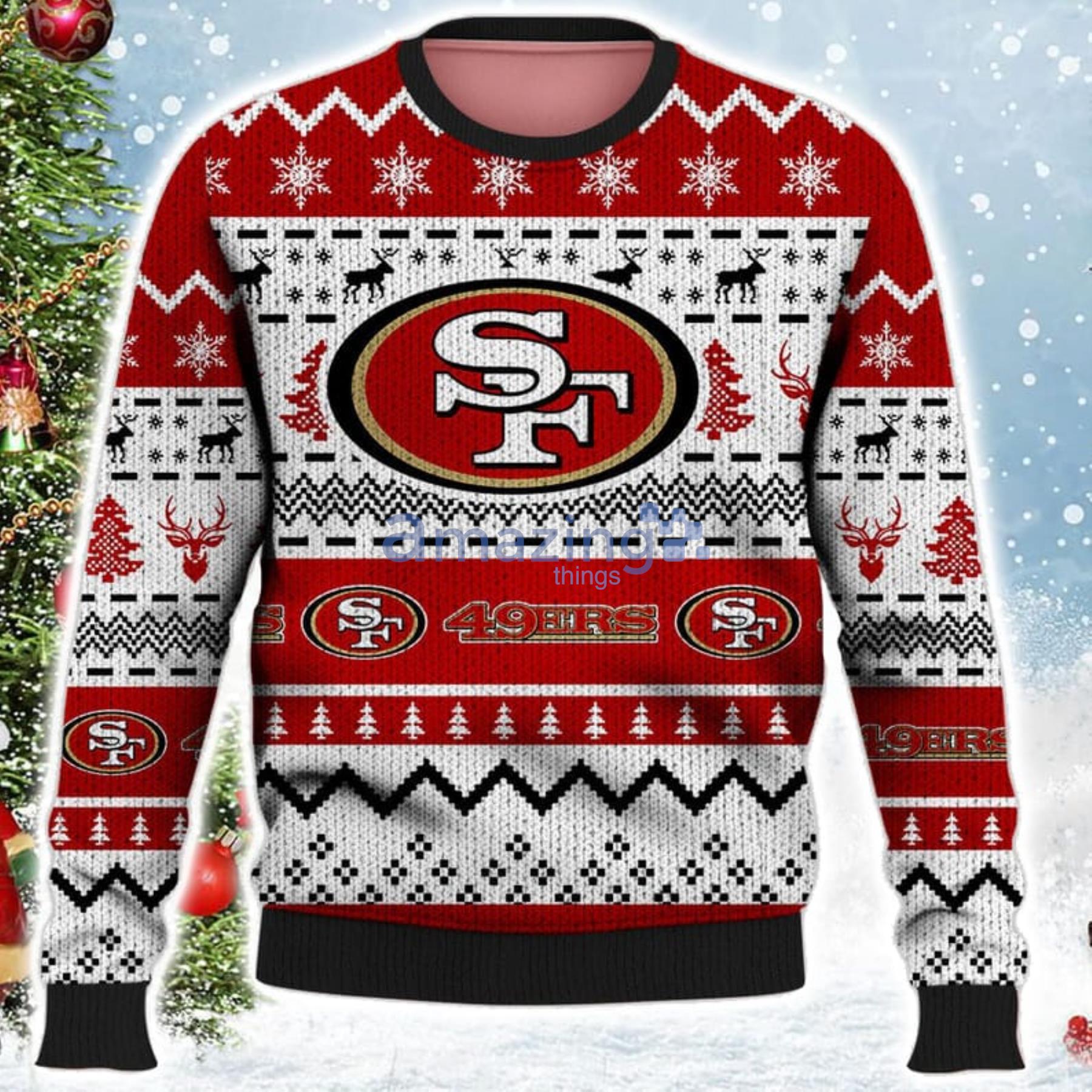 49ers light up christmas sweater
