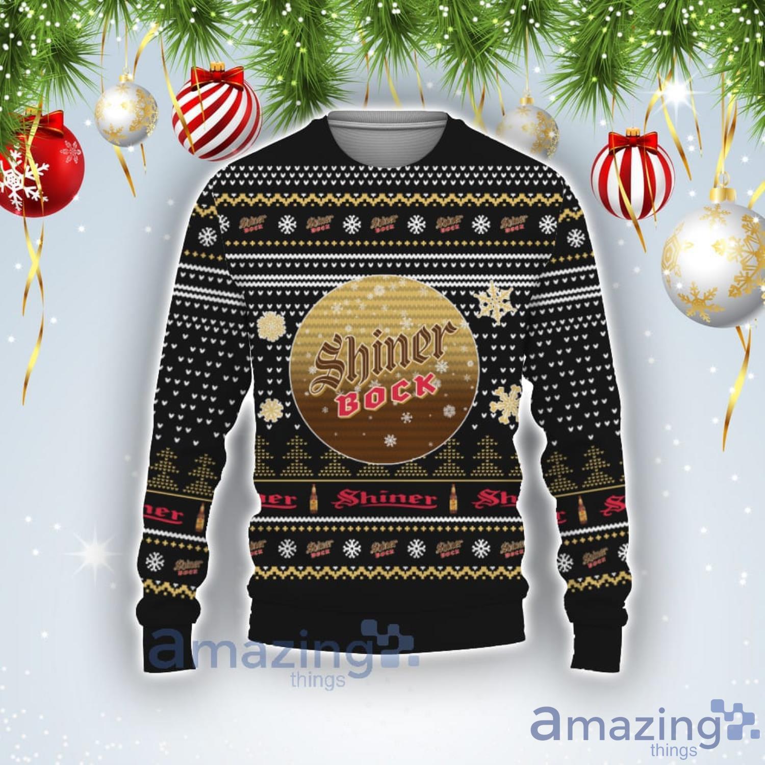 Christmas Gift Shiner Bock Beers Ugly Christmas Sweater Product Photo 1