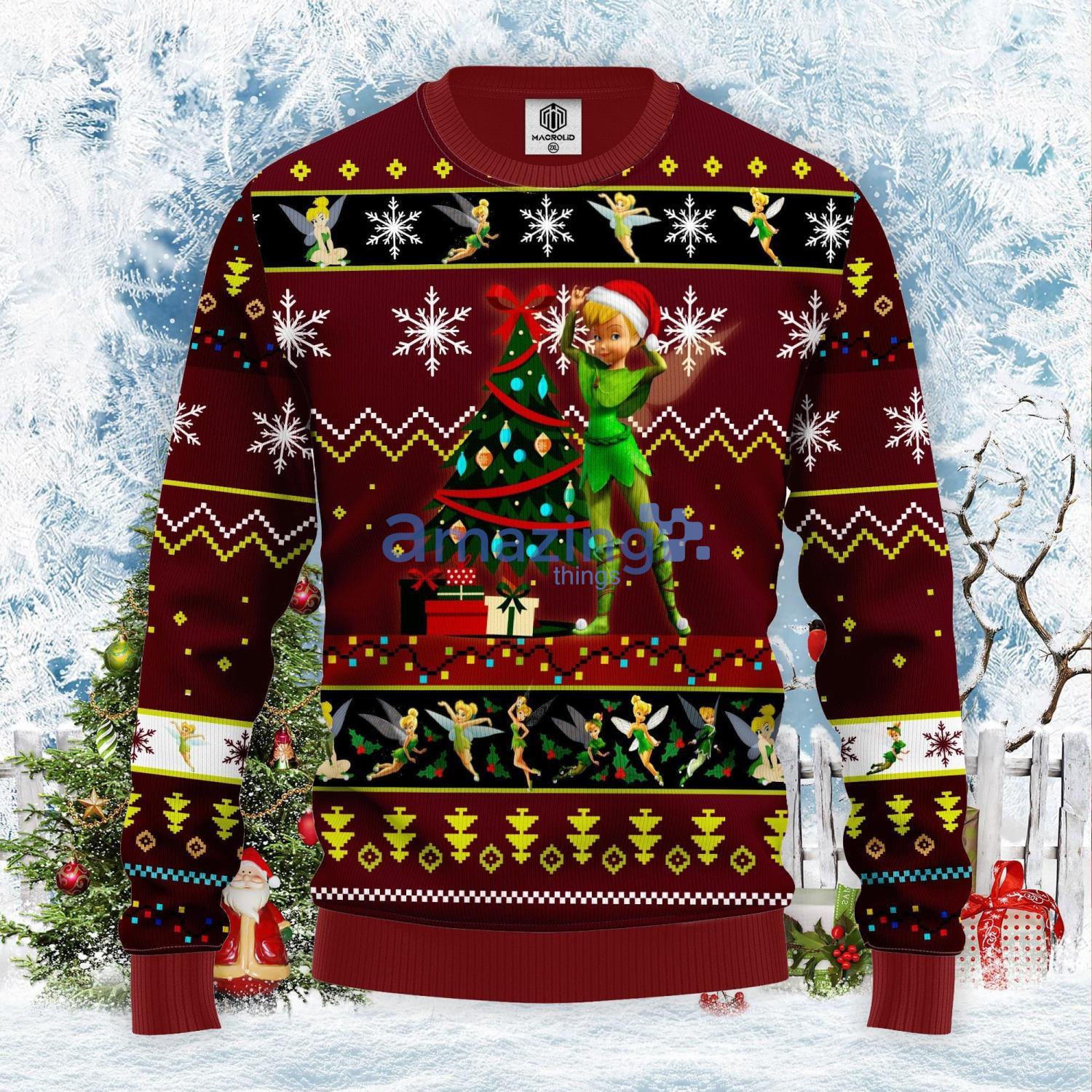 Christmas Gift Tinker Bell Red Cute Christmas Gift Ugly Christmas Sweater Product Photo 1 Christmas Gift Tinker Bell Red Cute Christmas Gift Ugly Christmas Sweater Product Photo 1