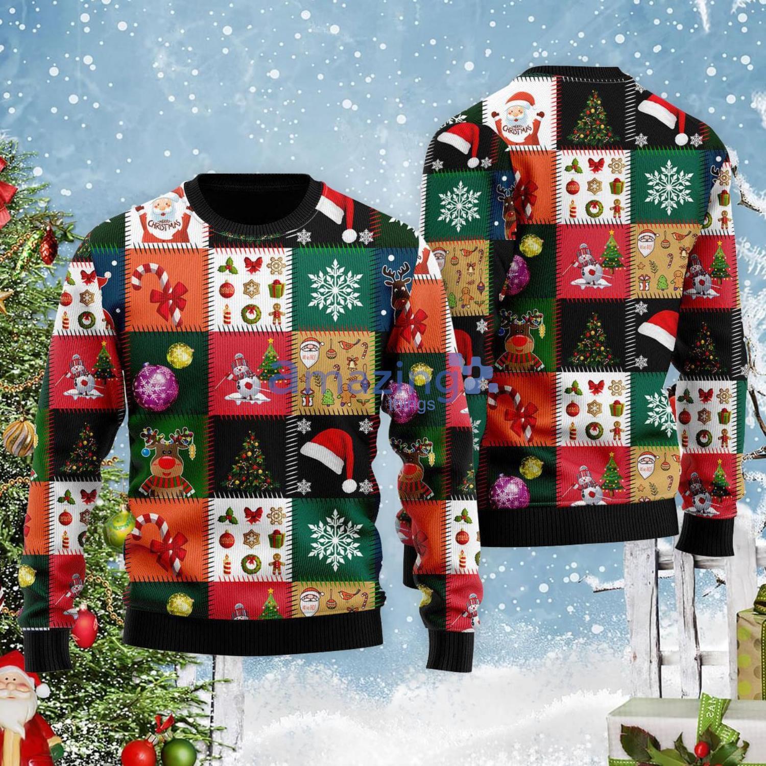 Christmas Pattern Xmas Fancy Christmas Gift Ugly Christmas Sweater Product Photo 1