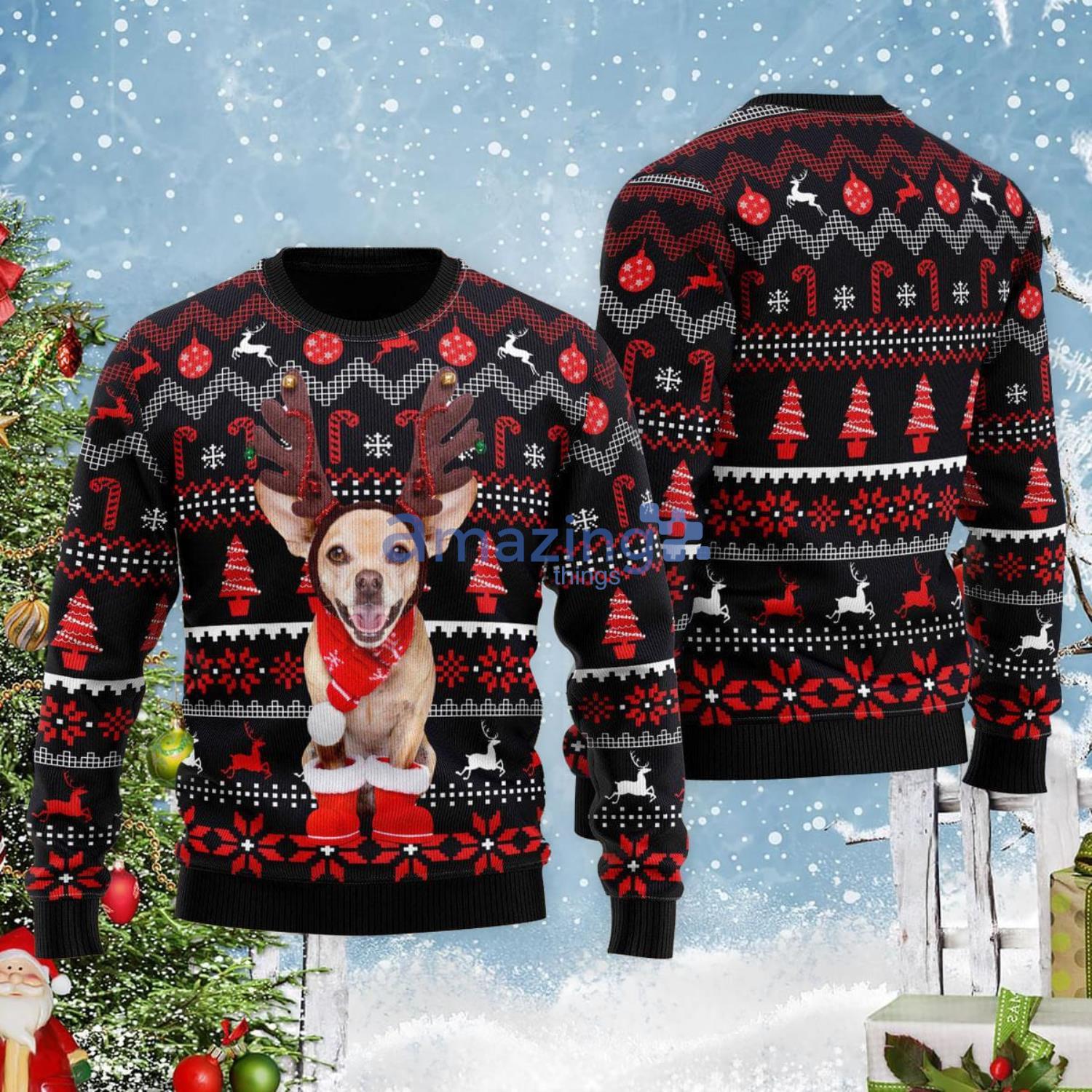 Pittsburgh Steelers Dog Family Holiday Ugly Sweater, Size: S