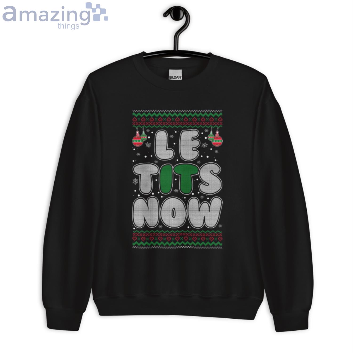 Christmas Shirt Adult Humor Let It Snow Tits Now Humor Joke Christmas Shirt image Christmas Shirt Adult Humor Let It Snow Tits Now Humor Joke Christmas Shirt Product Photo 3