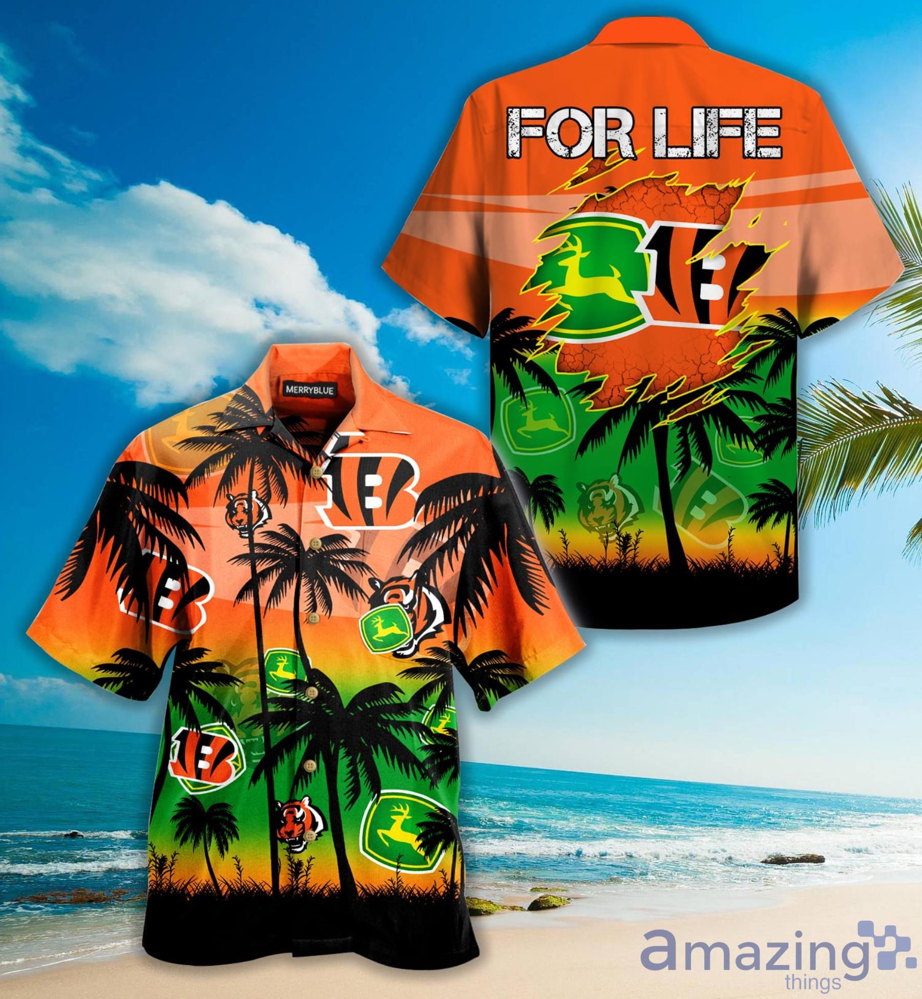 NFL Cincinnati Bengals Hawaiian Shirt Short For Fans 08