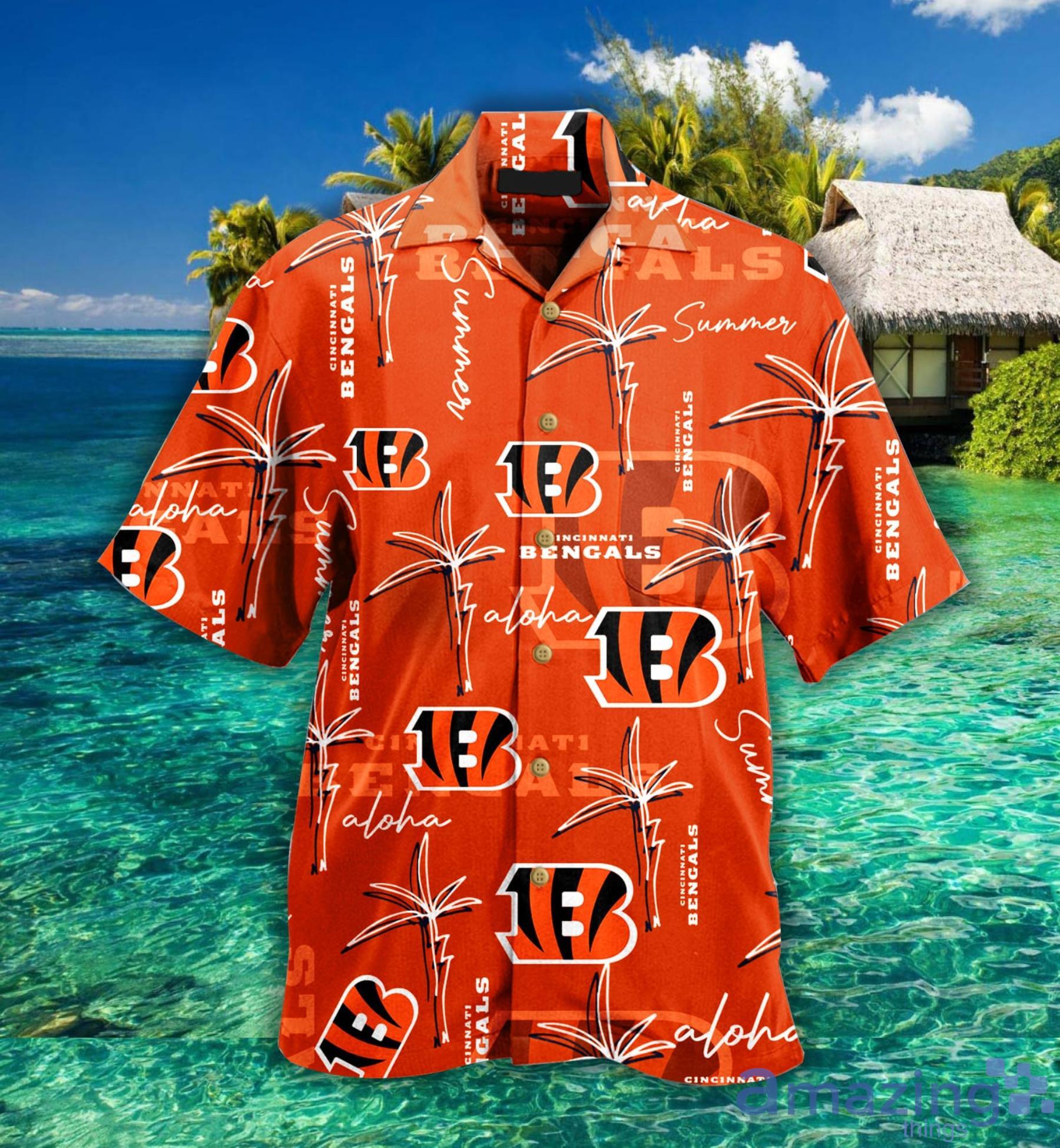 Cincinnati Bengals Nfl Palm On Elie Hawaiian Shirt For Fans