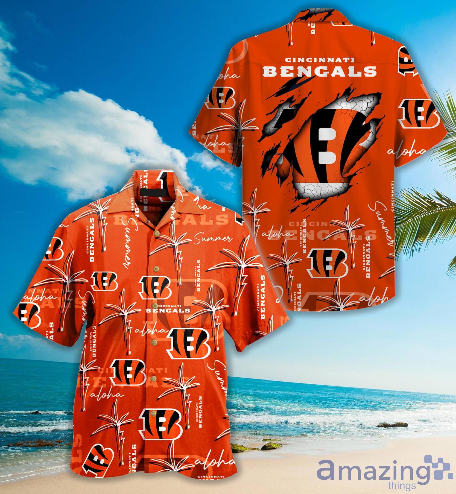 Cincinnati Bengals Nfl Palm On Elie Hawaiian Shirt For Fans