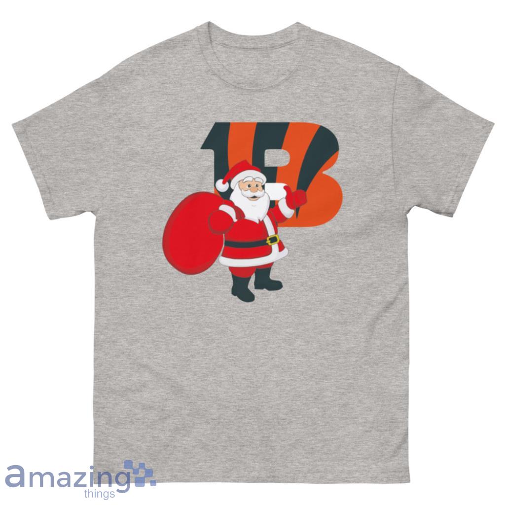Cincinnati Bengals NFL Santa Claus Christmas Shirt - 500 Men’s Classic Tee Gildan
