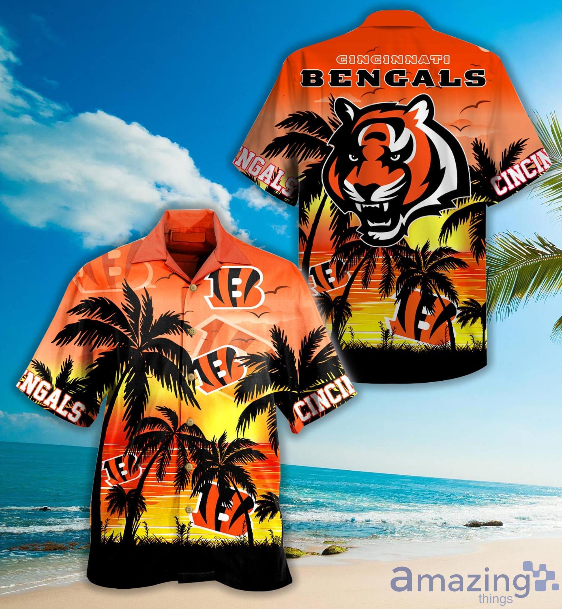 Cincinnati Bengals NFL Hawaiian Shirt Sunsets Aloha Shirt - Trendy