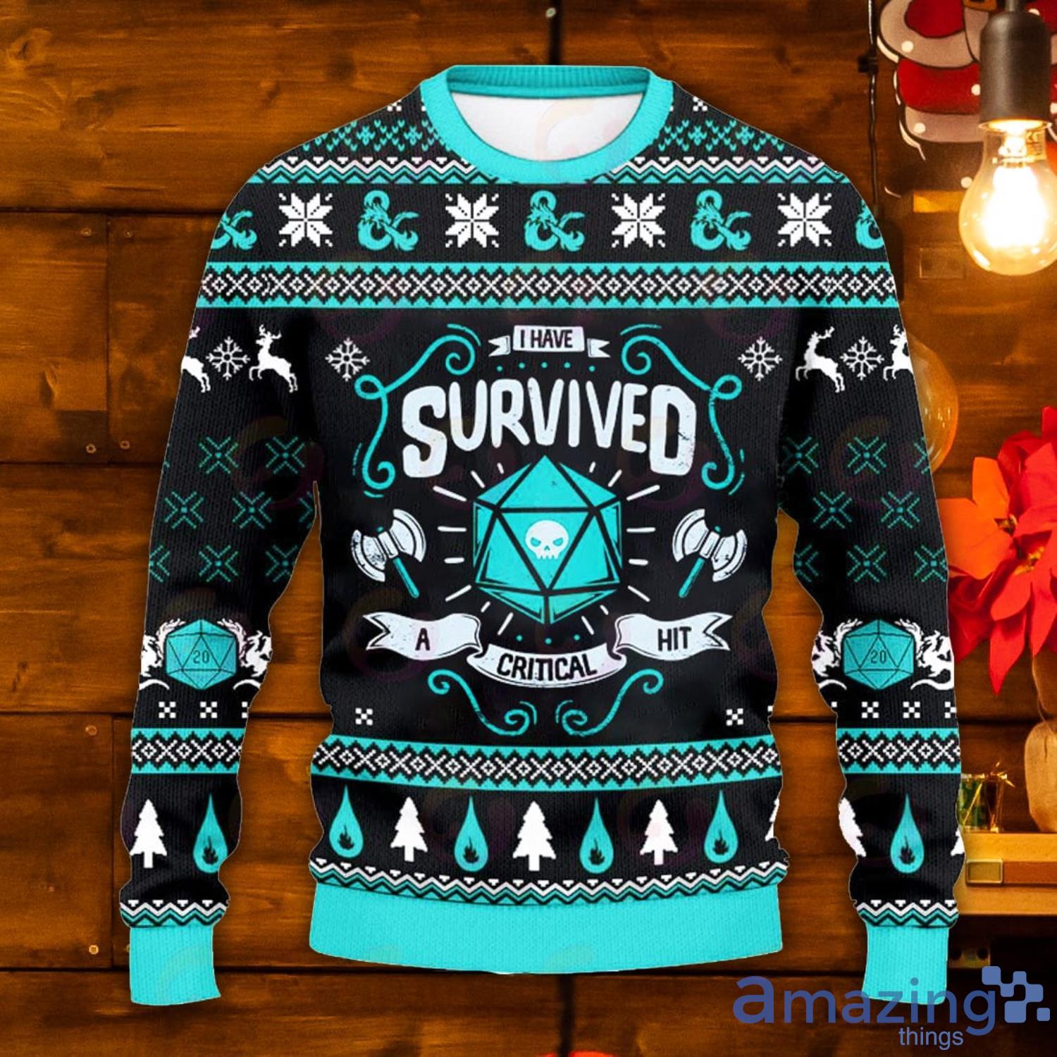 Classes Survived Ugly Christmas Sweater Product Photo 1