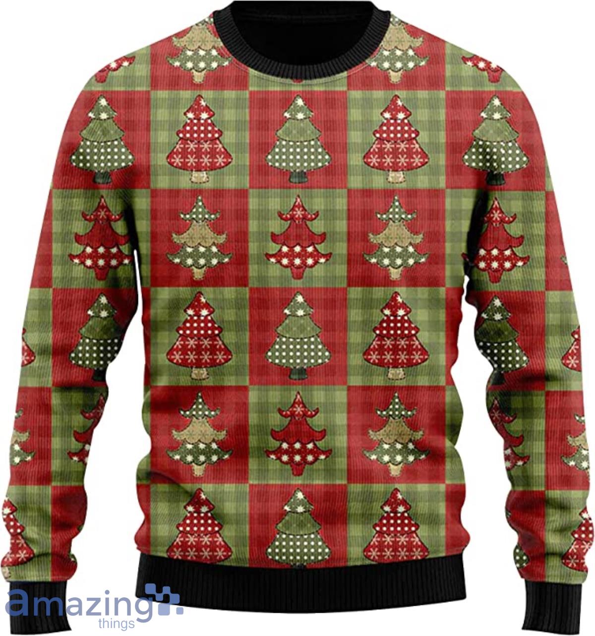 Classic Christmas Tree Pattern Xmas Gift Sweater Product Photo 1