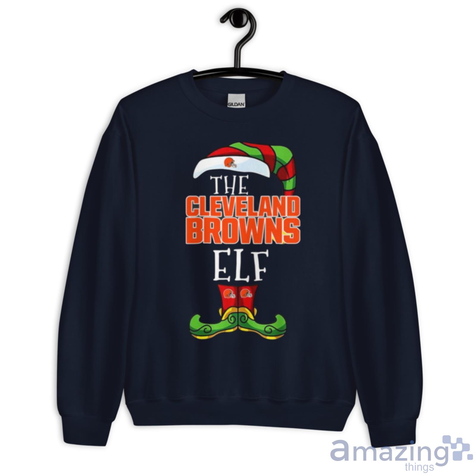 Cleveland Browns Christmas ELF Funny NFL T-Shirt