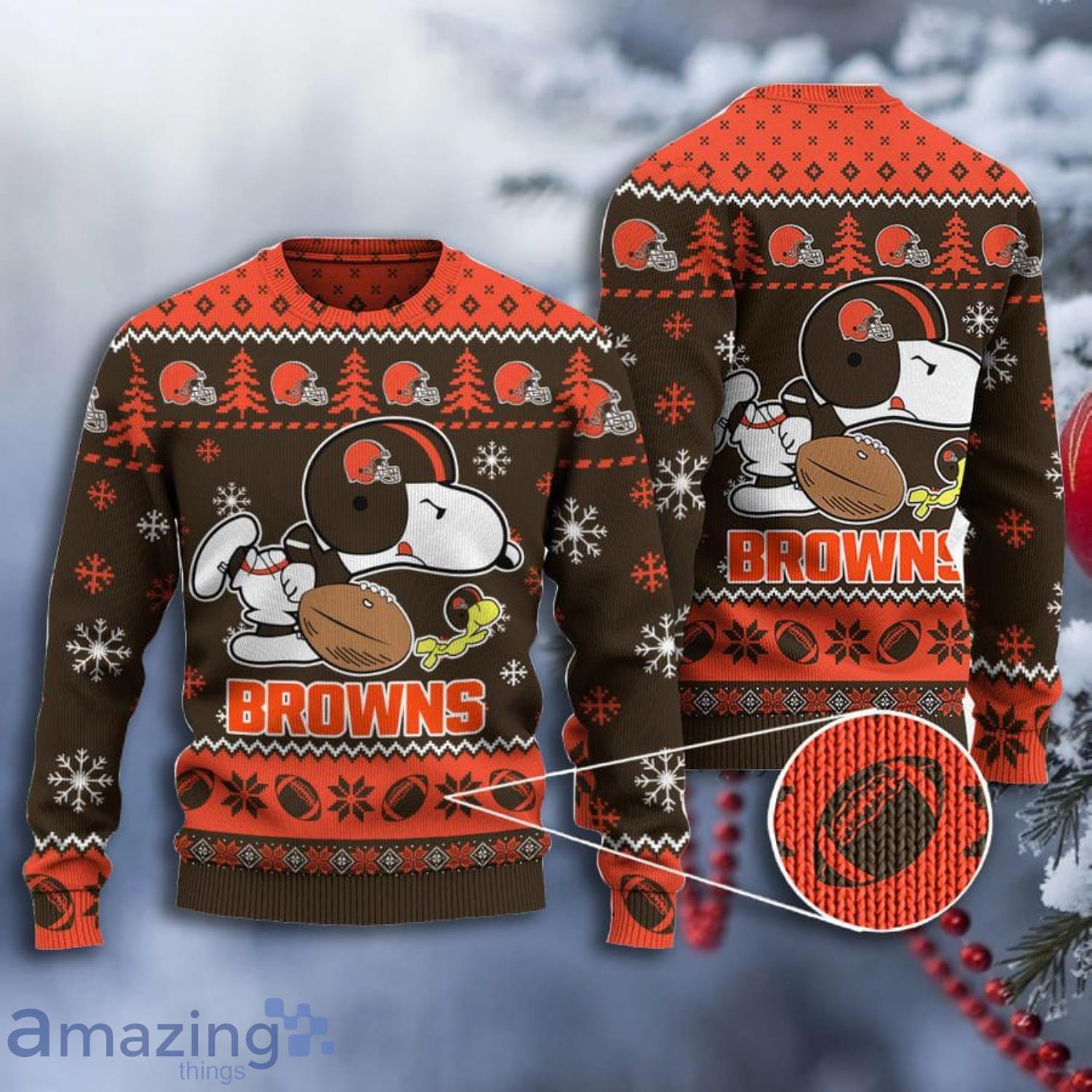 Cleveland Browns Christmas Ugly Xmas Sweater - Teeclover