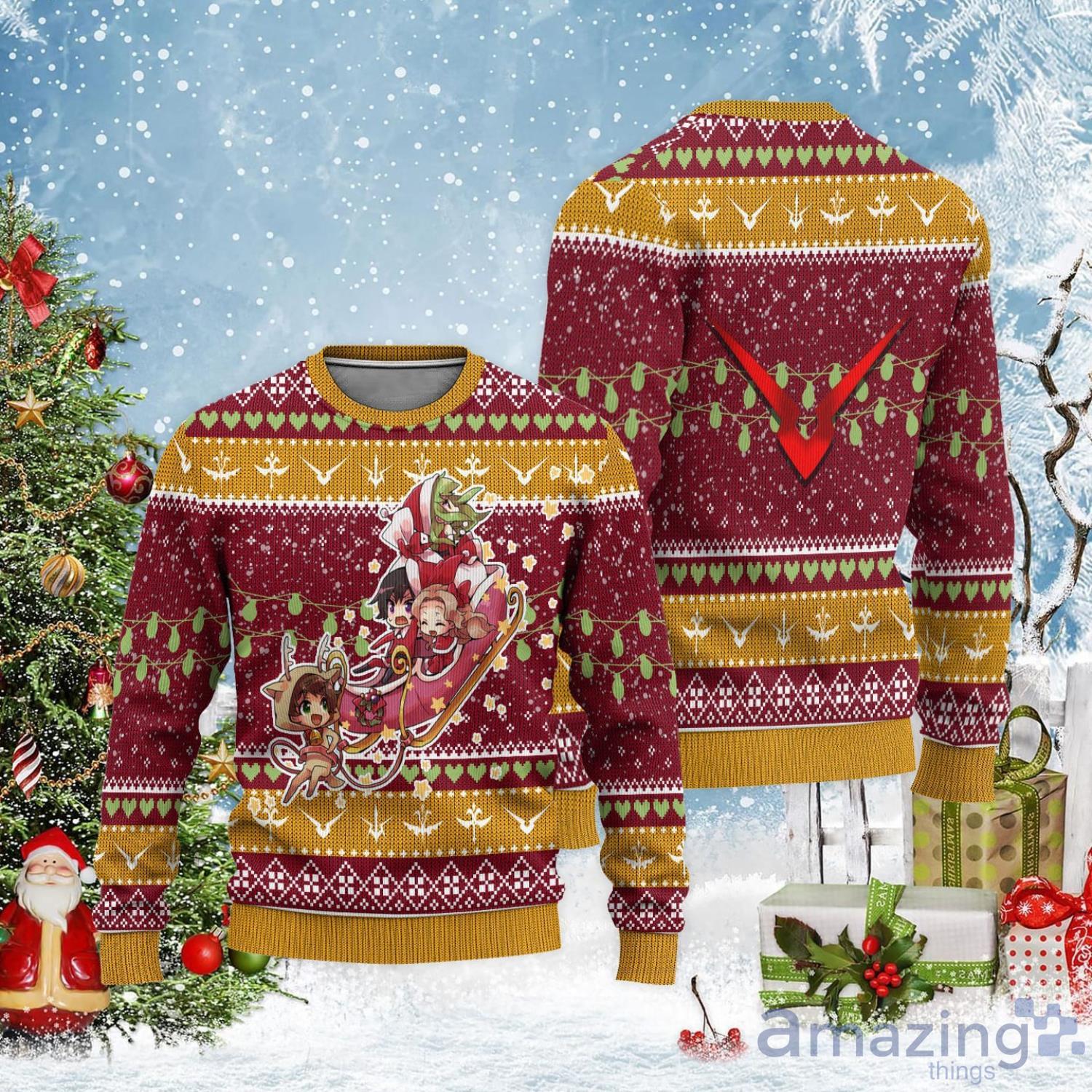 Code Geass Chibi Ugly Christmas Sweater Custom Characters Christmas Gift Product Photo 1