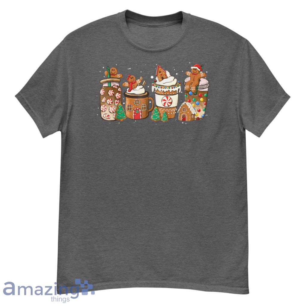 Cookie Christmas Coffee Cups Latte Drink Outfit Christmas Shirt - G500 Men’s Classic T-Shirt-1