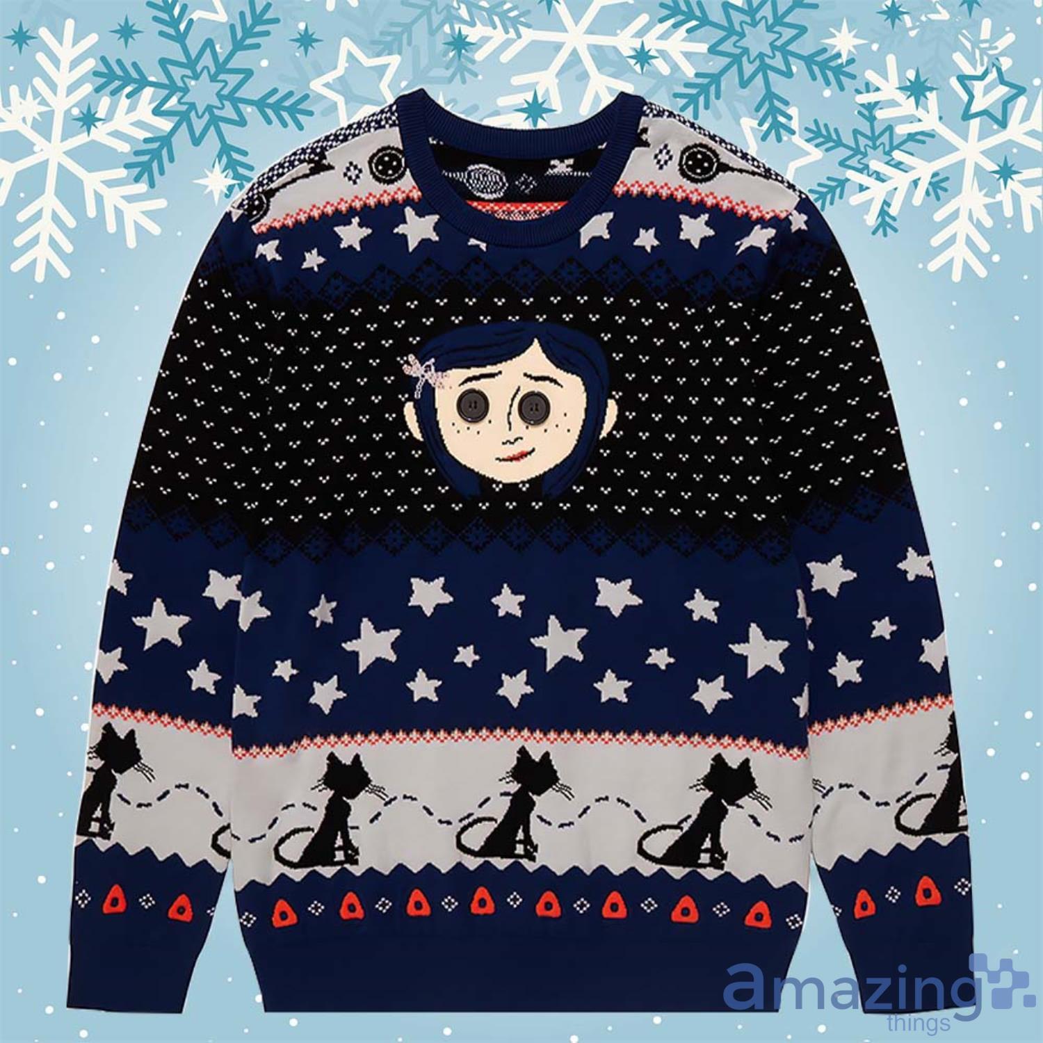 Coraline ugly sweater