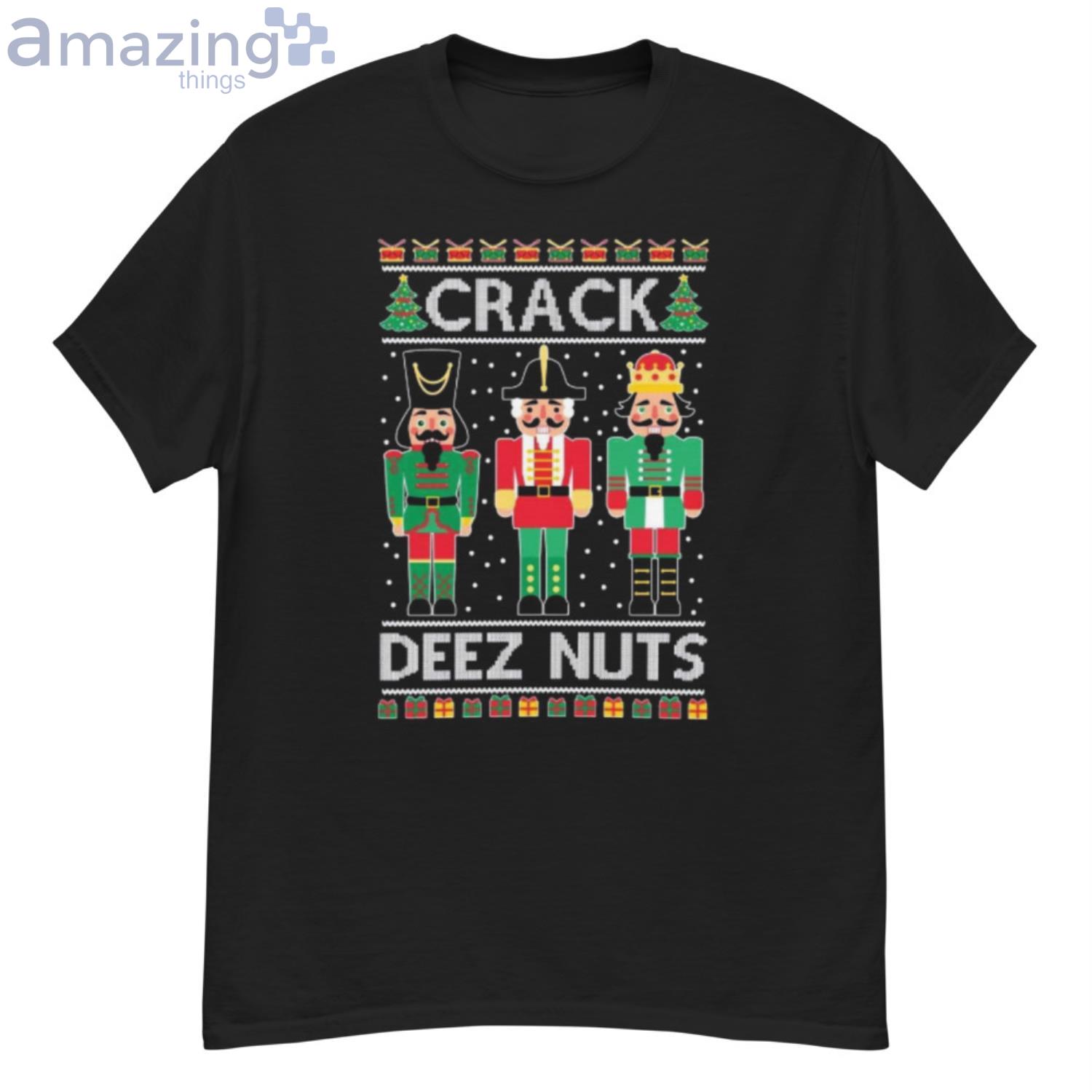 Crack Deez Nuts Meme Christmas Shirt Product Photo 1