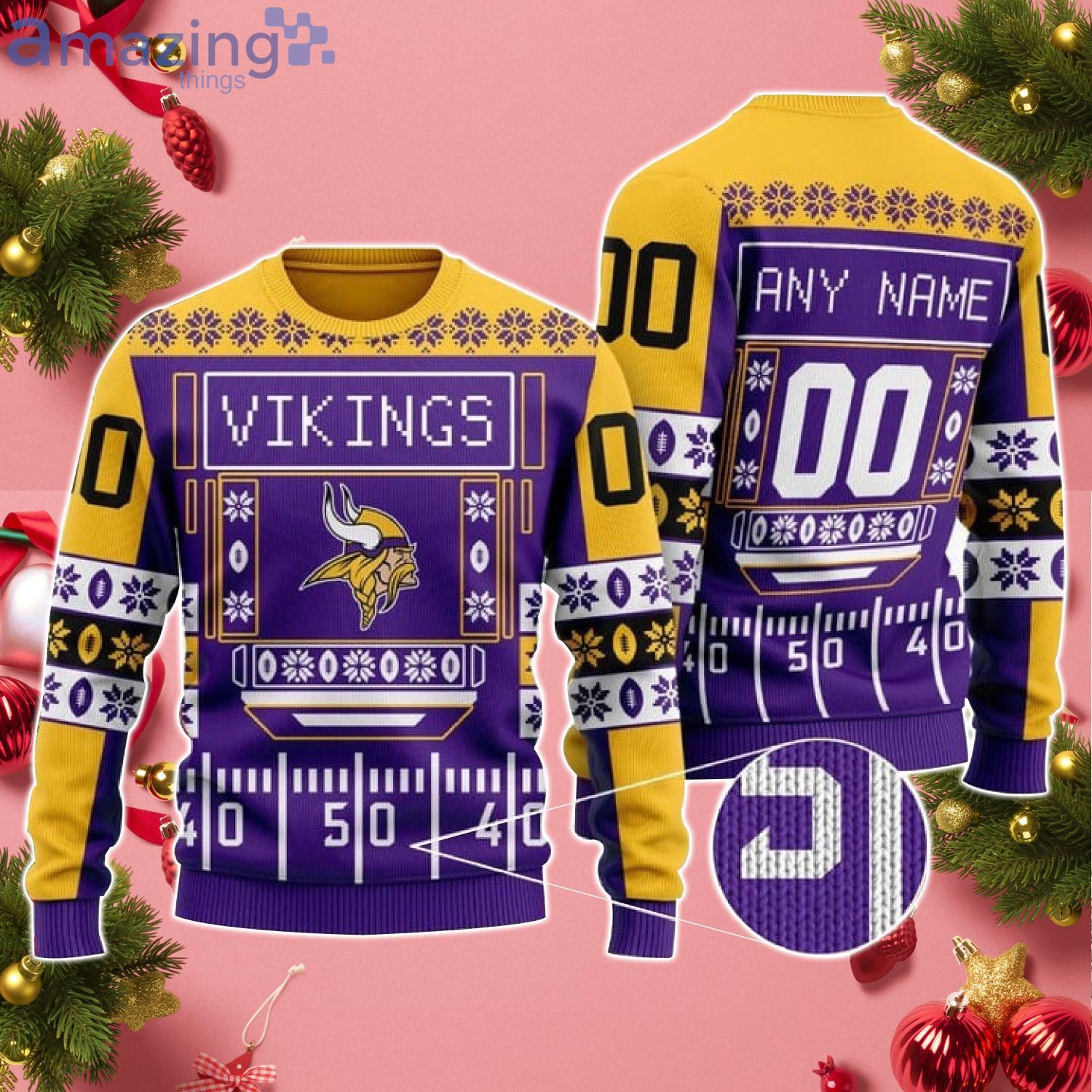 NFL Minnesota Vikings Christmas 3D Tradition Ugly Sweater For Winter -  YesItCustom