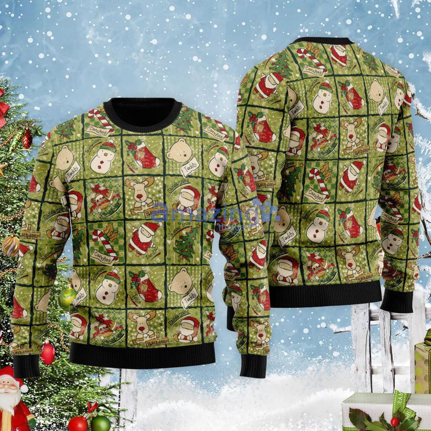 Cute Christmas Pattern Christmas Gift Ugly Christmas Sweater Product Photo 1
