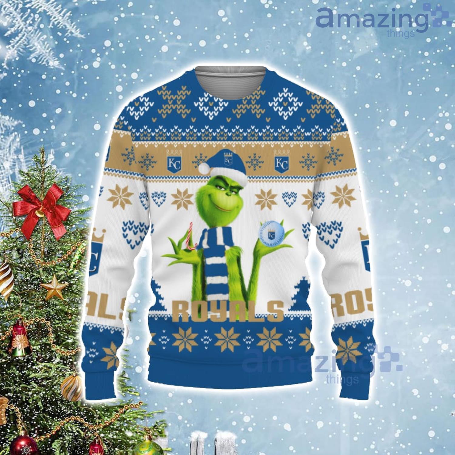 MLB Kansas City Royals Grinch Ugly Christmas Sweater - Angelicshirt