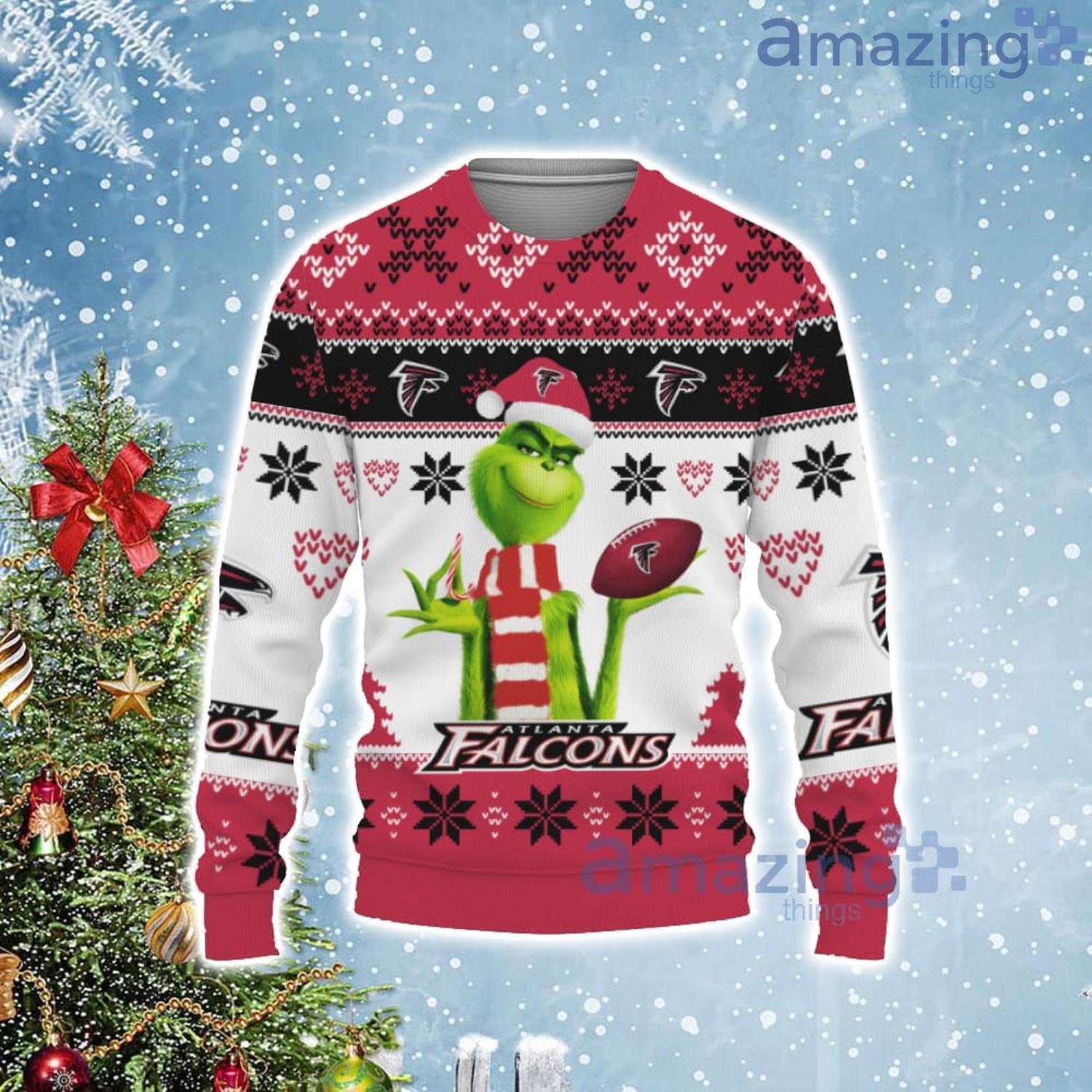 Cute Grinch American Football Atlanta Falcons Ugly Christmas Sweater For  Fans