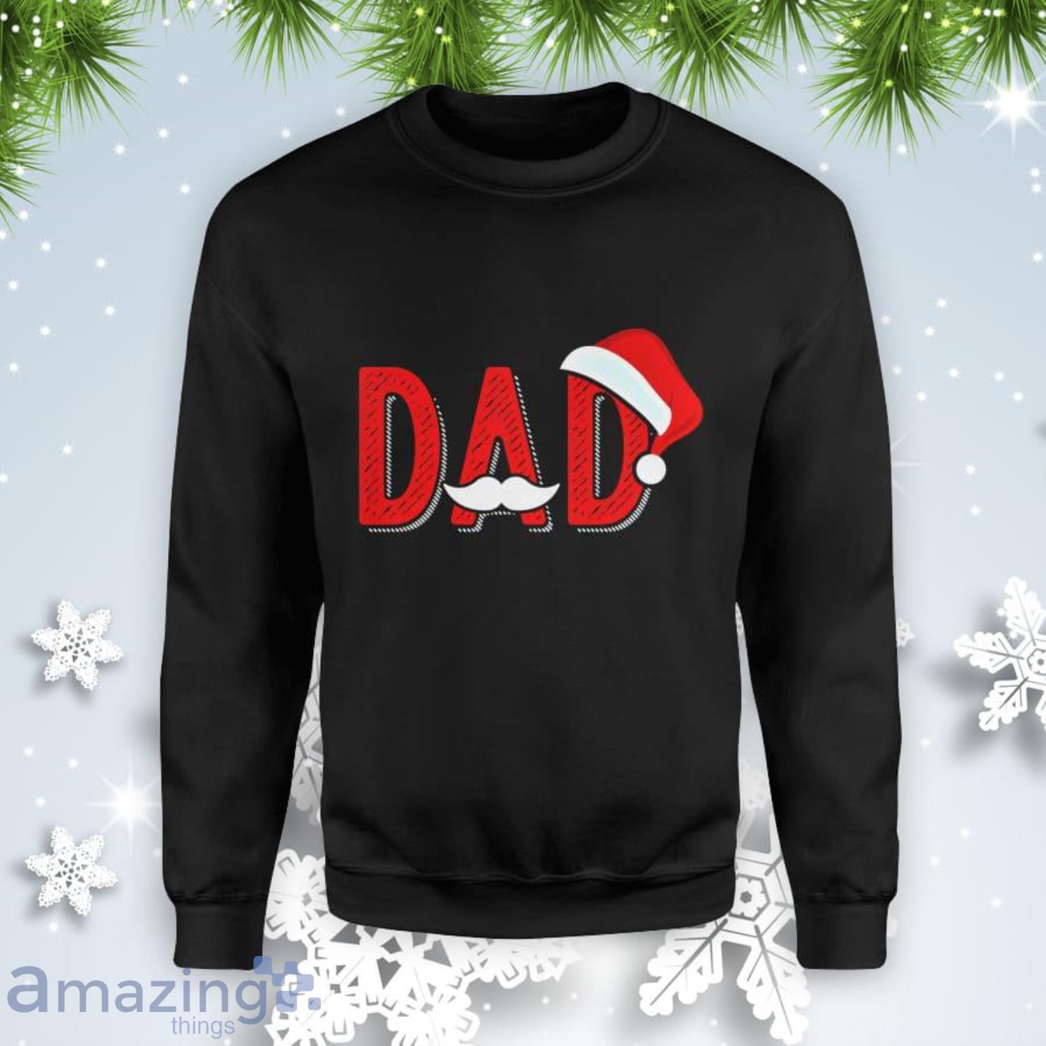 Dad Xmas Santa Matching Pajamas Family Christmas Sweatshirt Product Photo 1