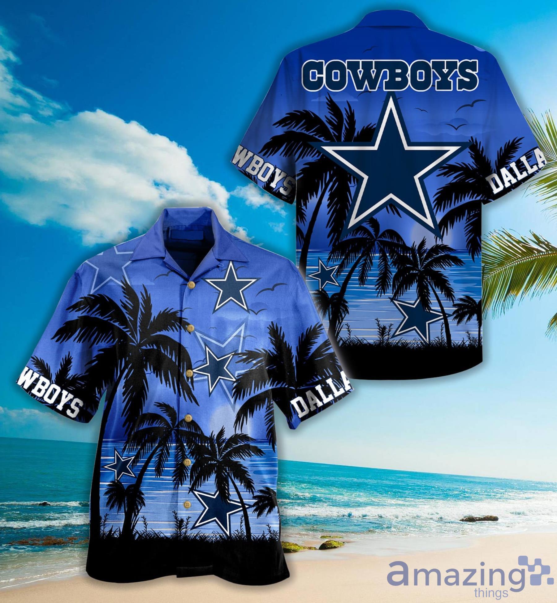 Sunset On The Island - Hawaiian Shirt - Dallas Cowboys Hawaiian