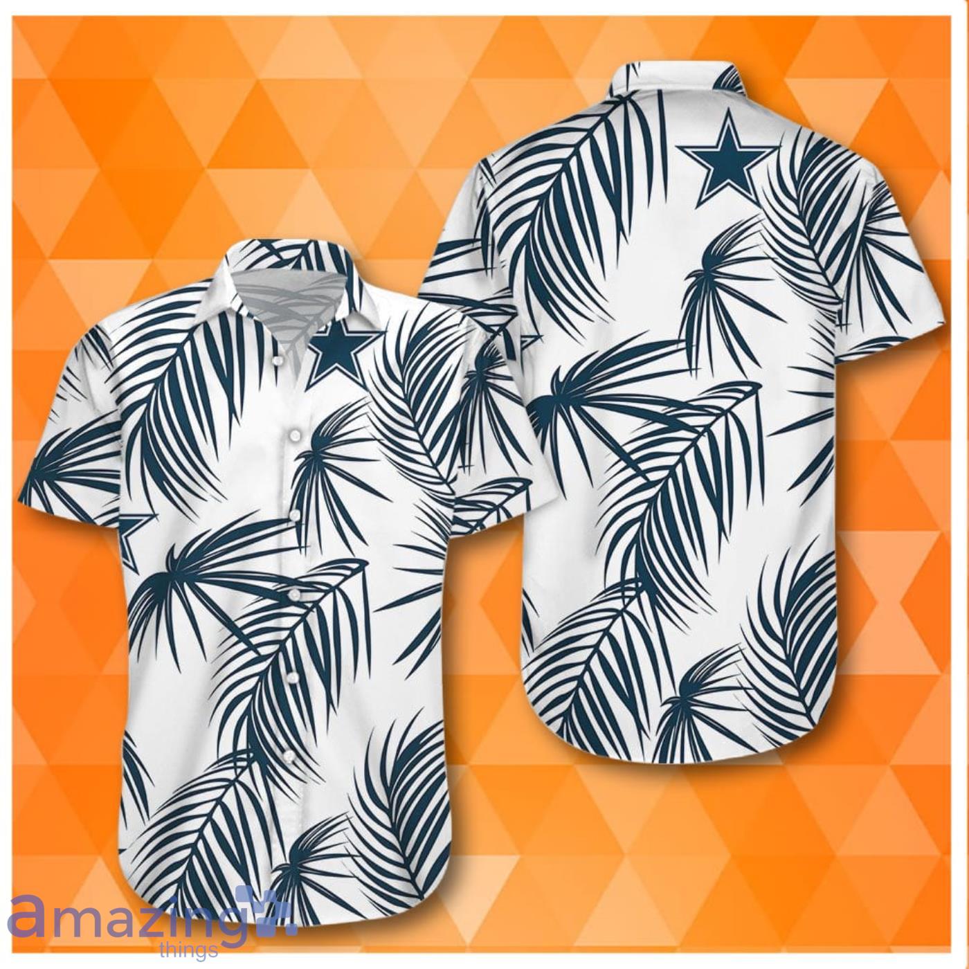 Dallas Cowboys Flower Sleeve Hawaiian Shirt Product Photo 1