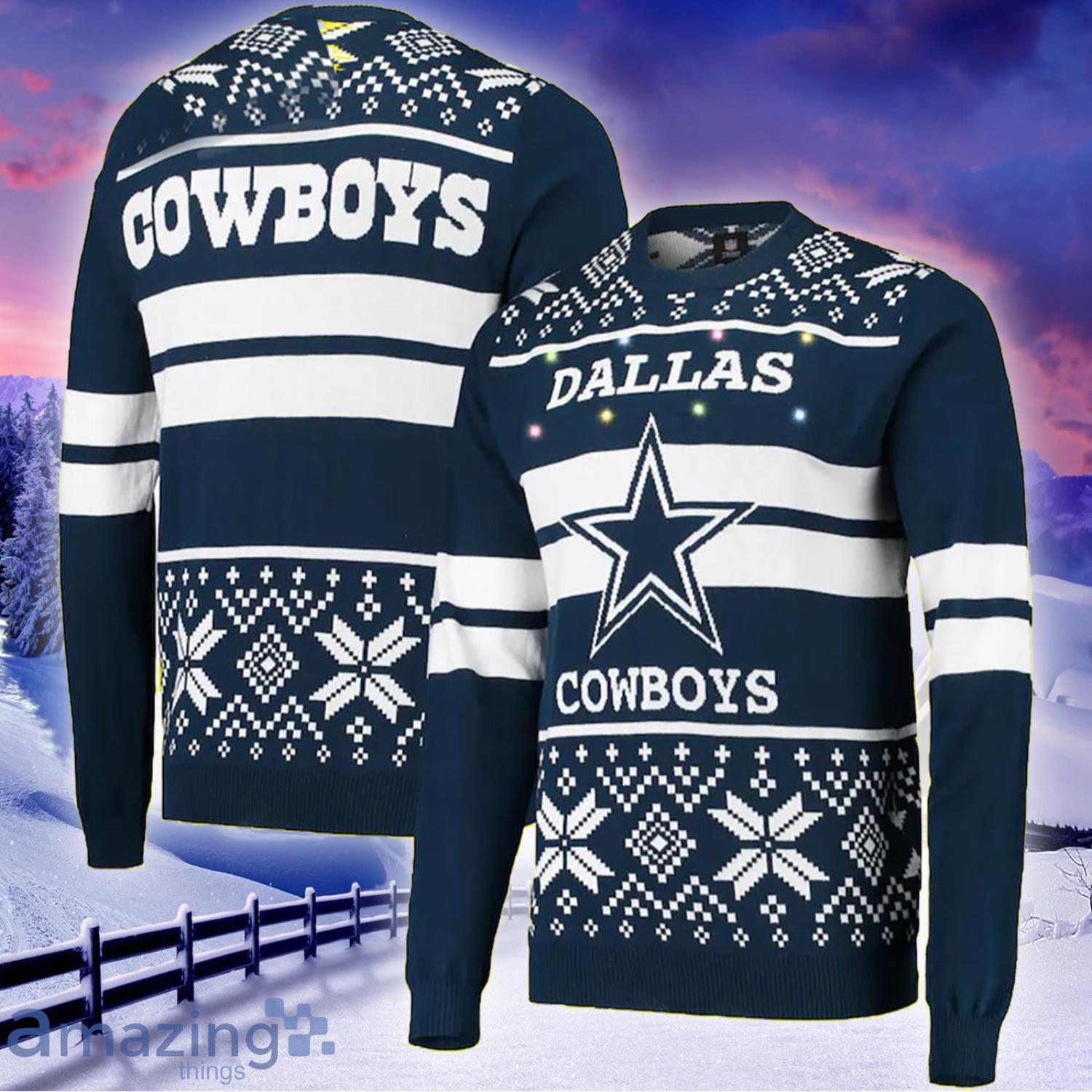 Dallas Cowboys Knitting Pattern Ugly Christmas Sweater