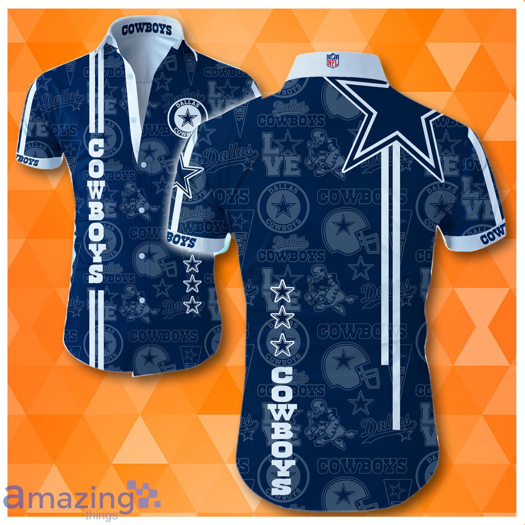 Dallas Cowboys Nfl All Over Print 3D Hawaiian Shirt Product Photo 1