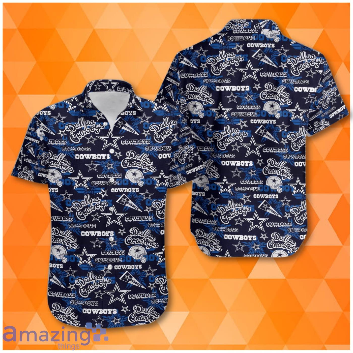 Dallas Cowboys Retro Style 3D Hawaiian Shirt Product Photo 1