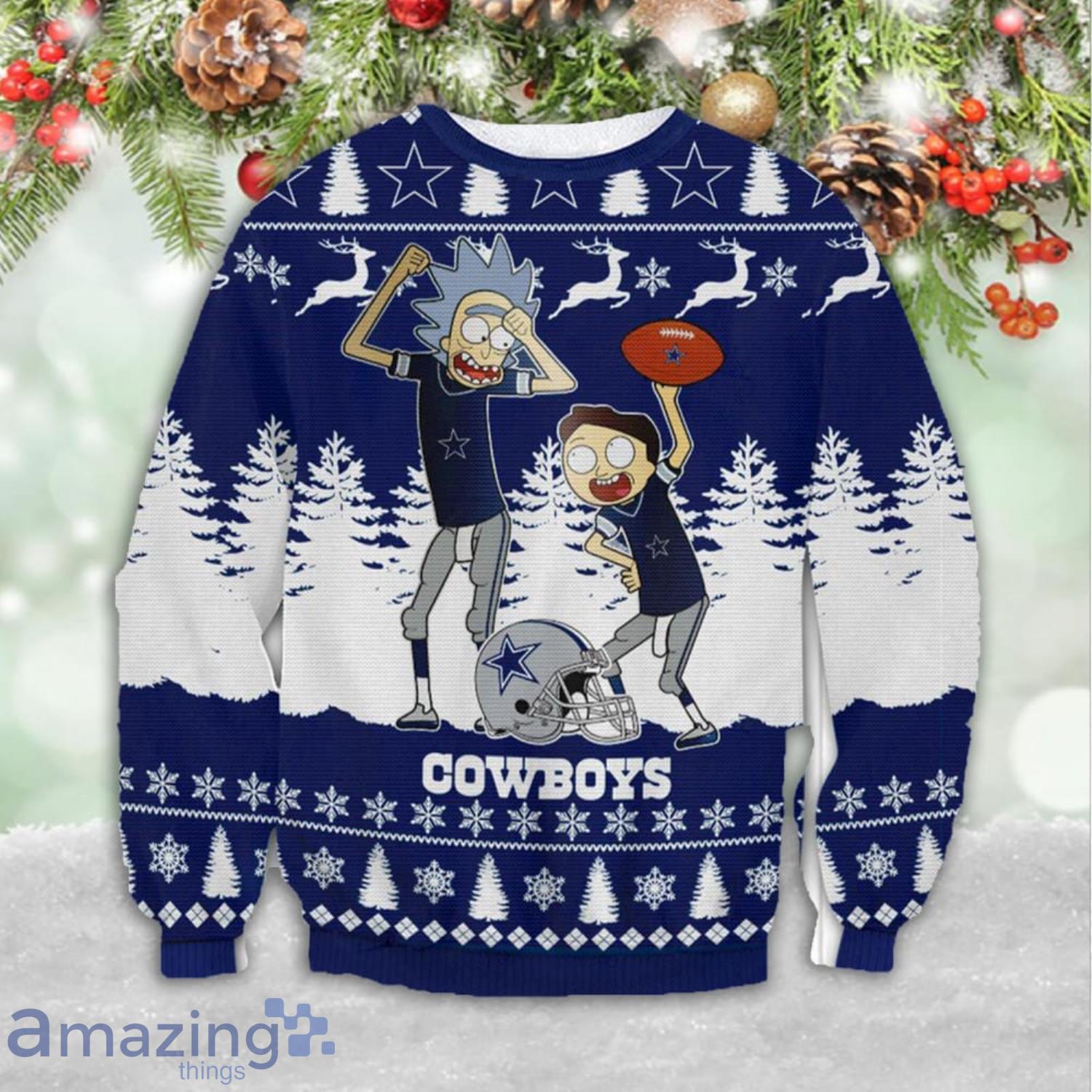 Dallas Cowboys Rick Morty Knitting Pattern Ugly Christmas Sweater
