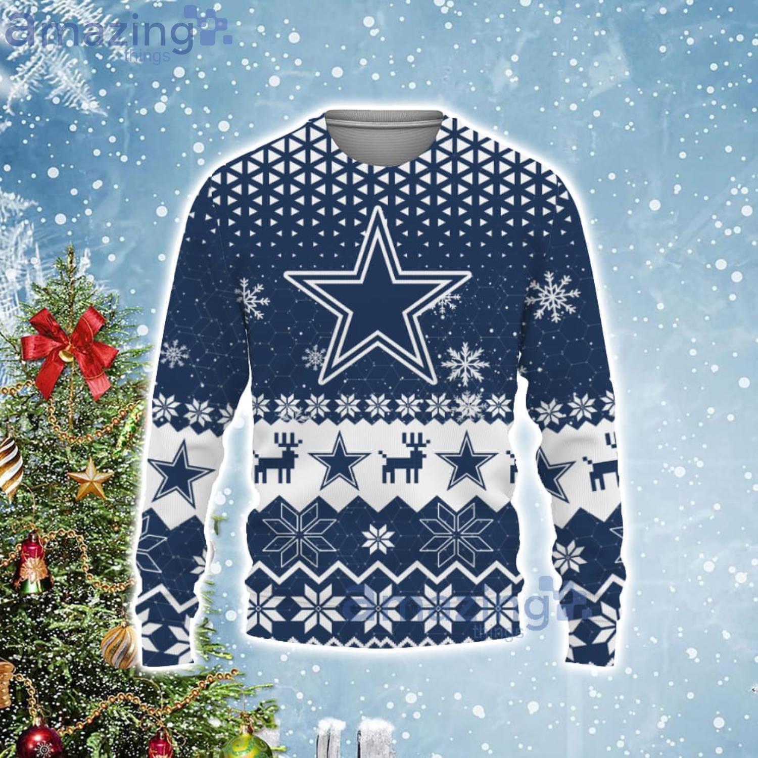 Dallas Cowboys Sweater NFL Christmas Tree Ugly Christmas Sweater